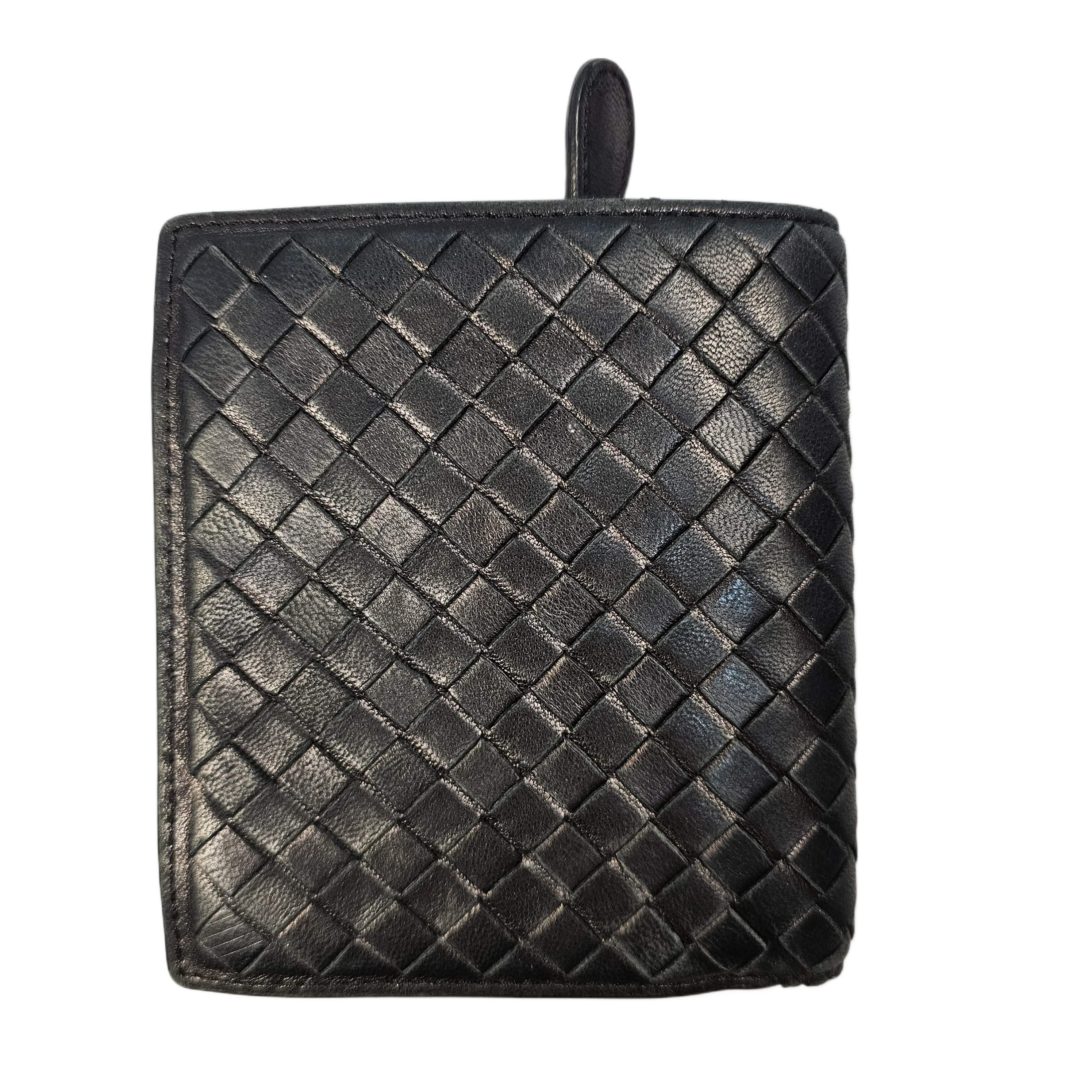 Bottega Veneta Intrecciato Black Leather Wallet