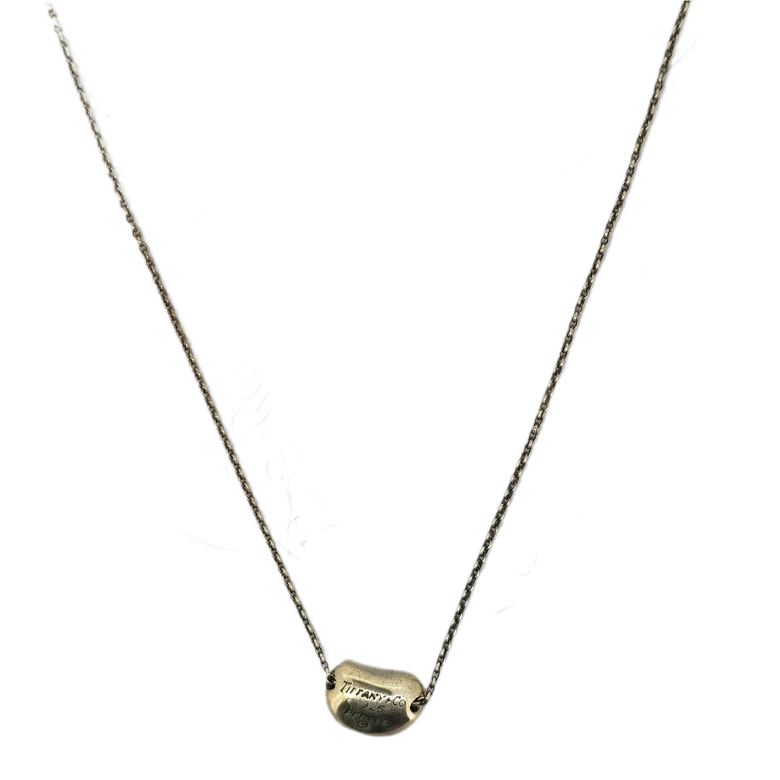 Tiffany & Co Sterling Silver Bean Necklace