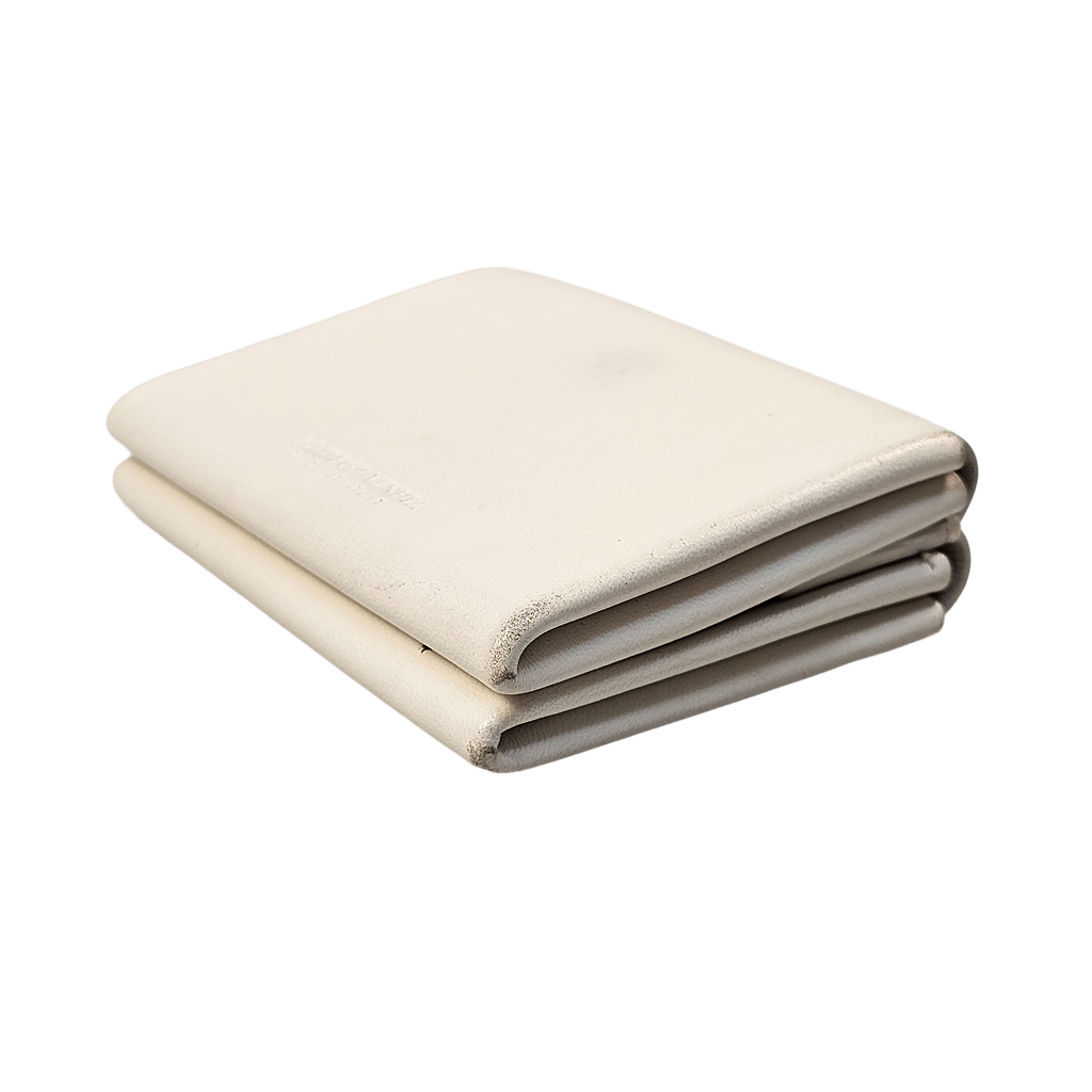 Bottega Veneta White Leather Wallet
