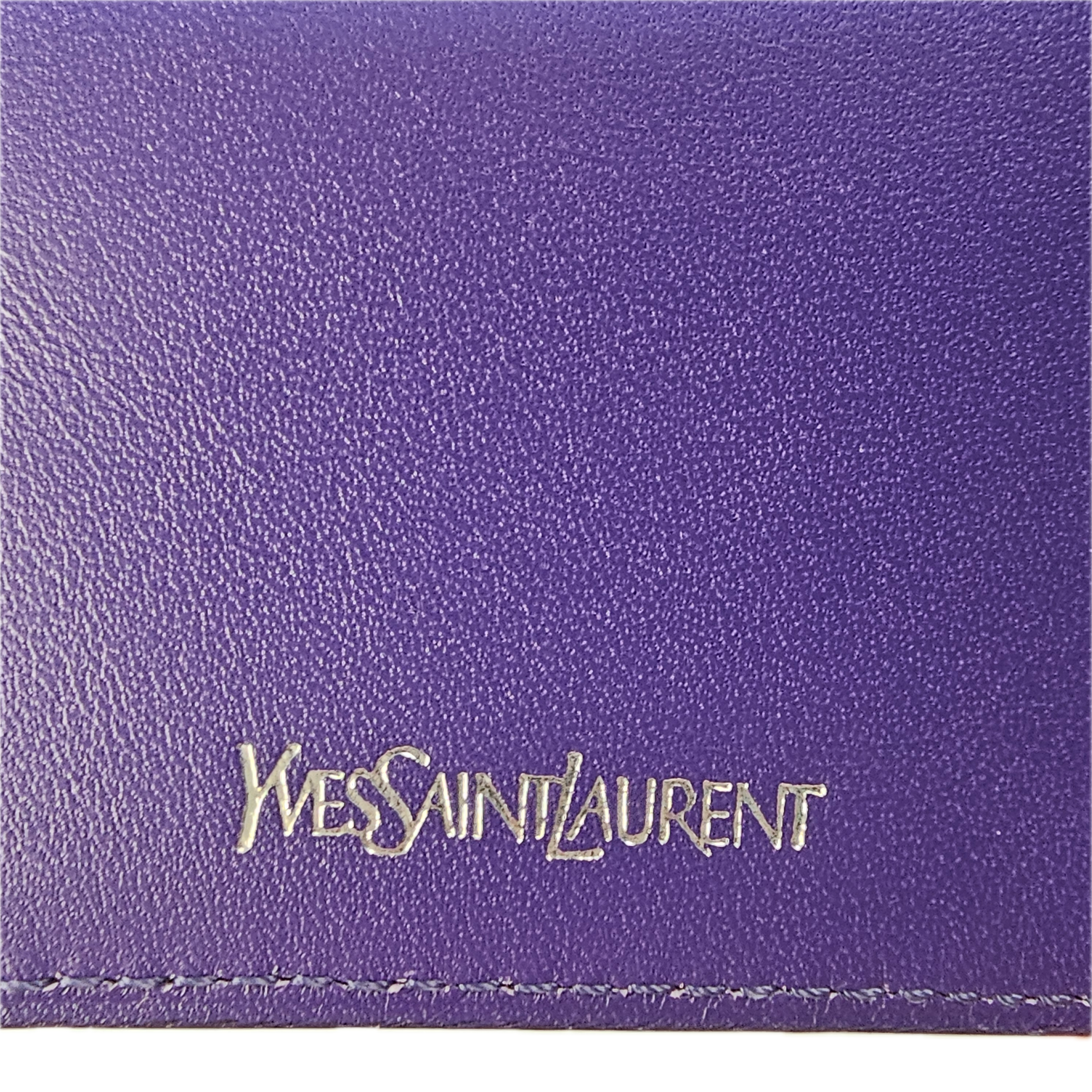 Yves Saint Laurent Abstract Canvas Wallet