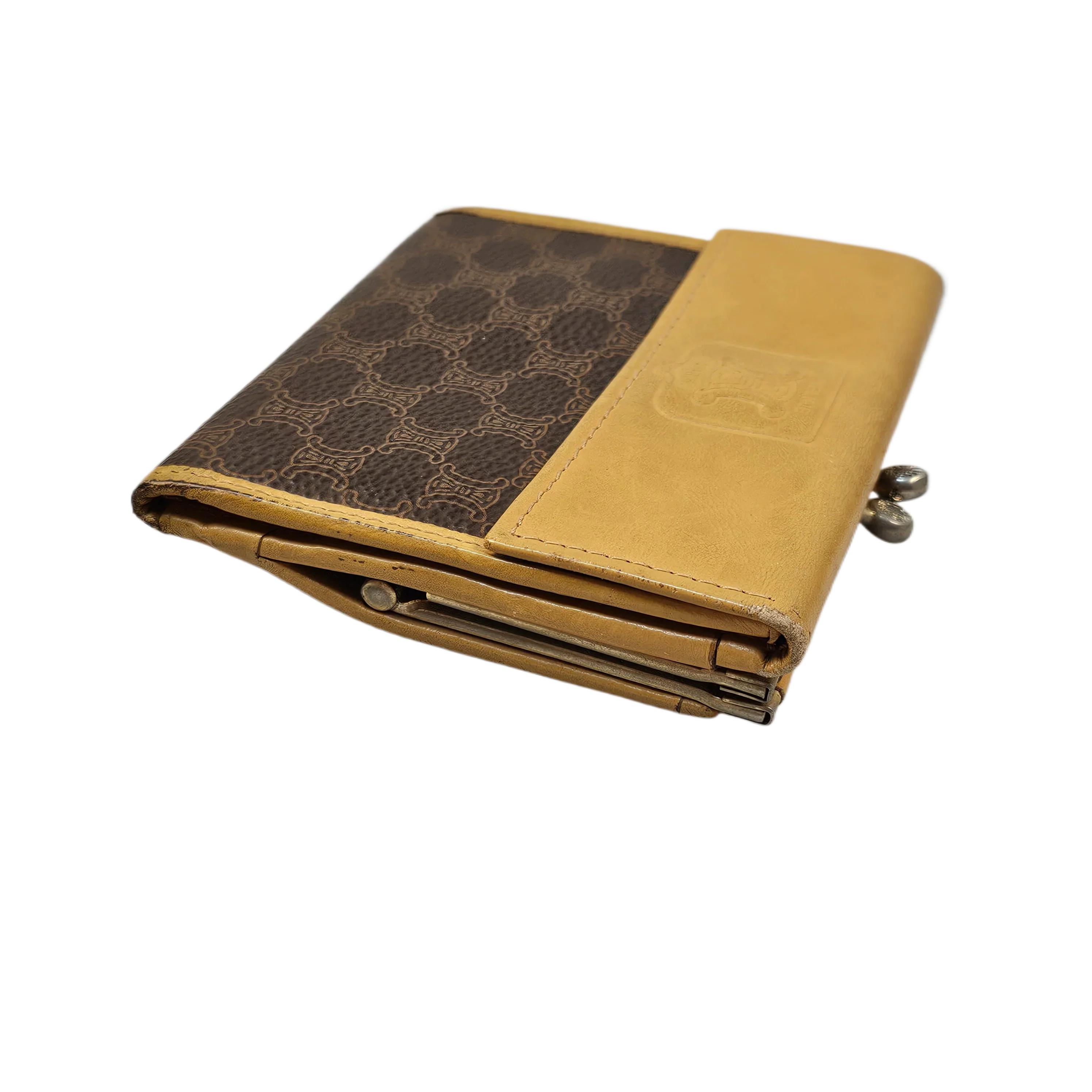 Celine Monogram Leather & Canvas Wallet - Lost Designer