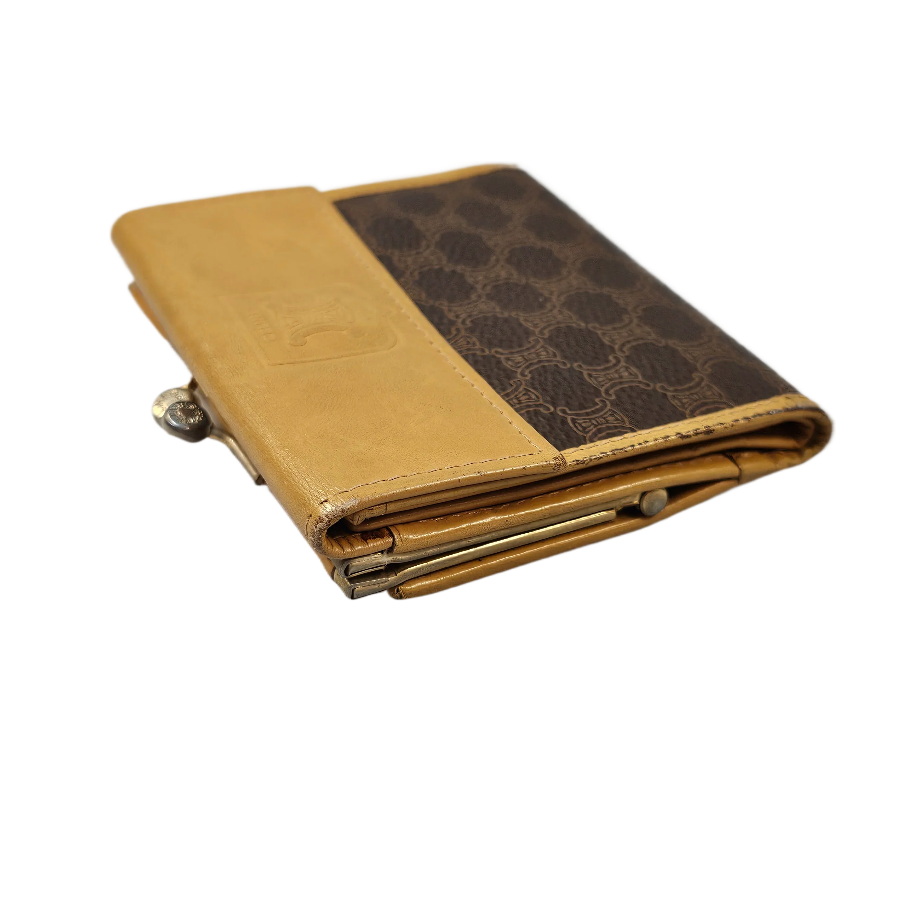 Celine Monogram Leather & Canvas Wallet - Lost Designer