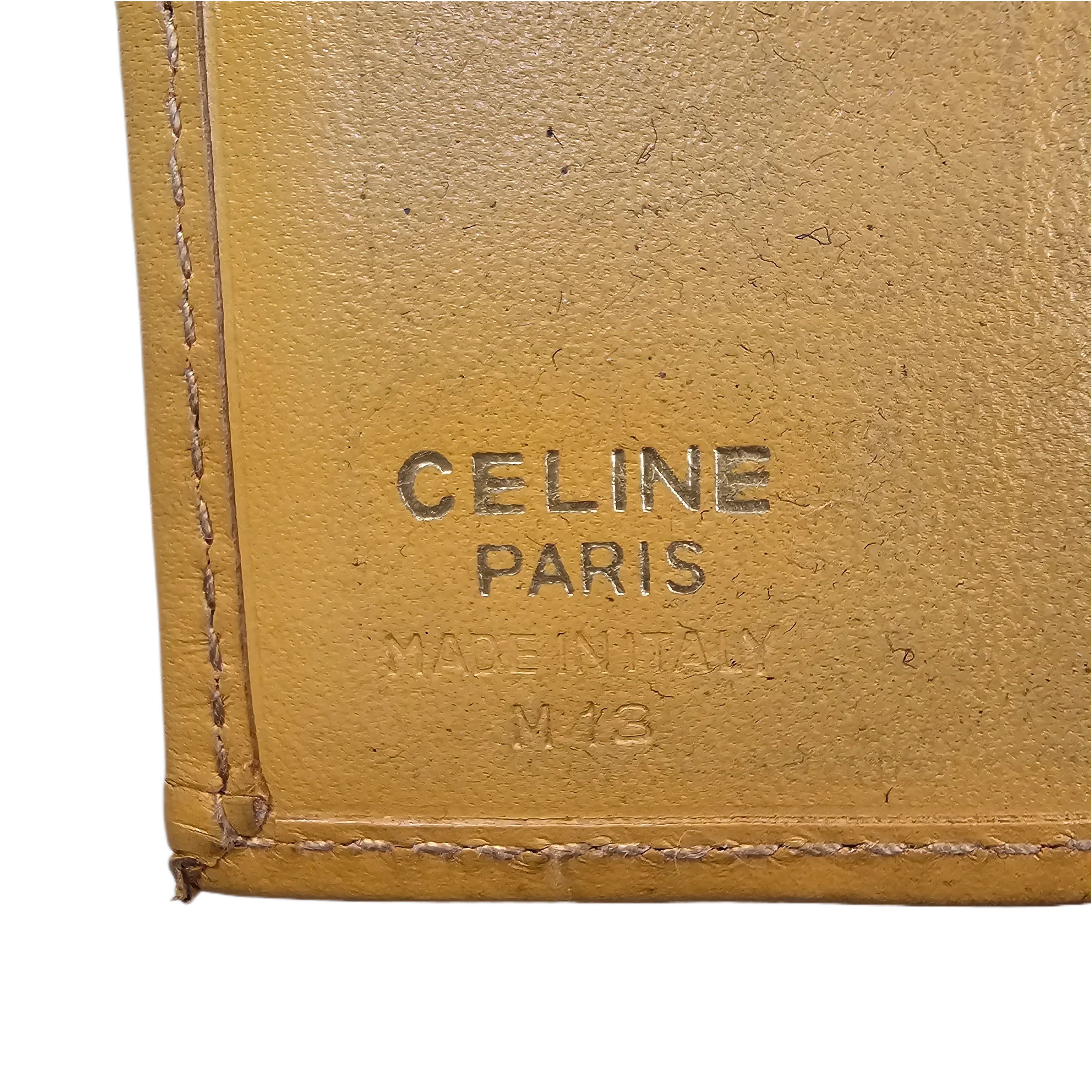 Celine Monogram Leather & Canvas Wallet - Lost Designer