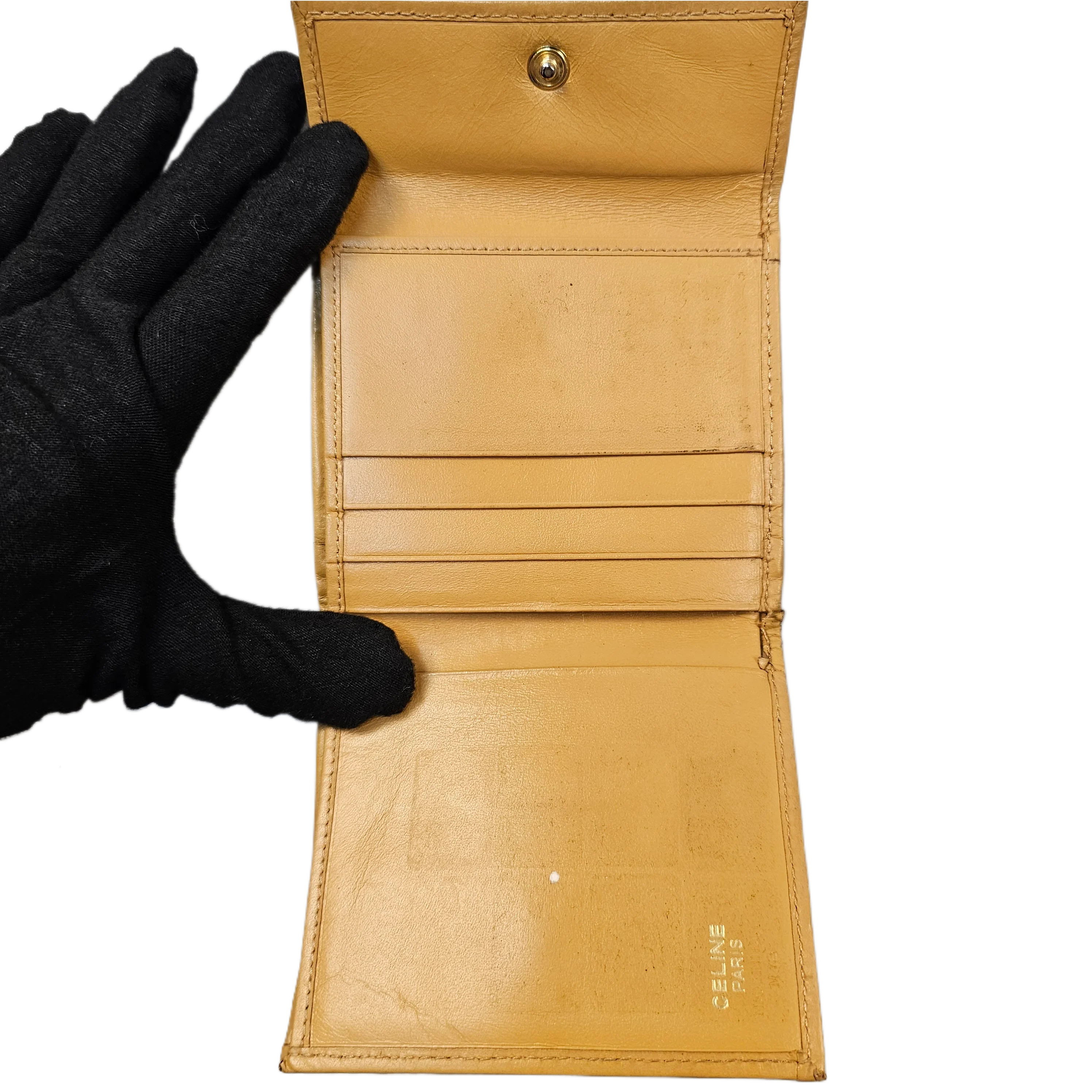 Celine Monogram Leather & Canvas Wallet - Lost Designer