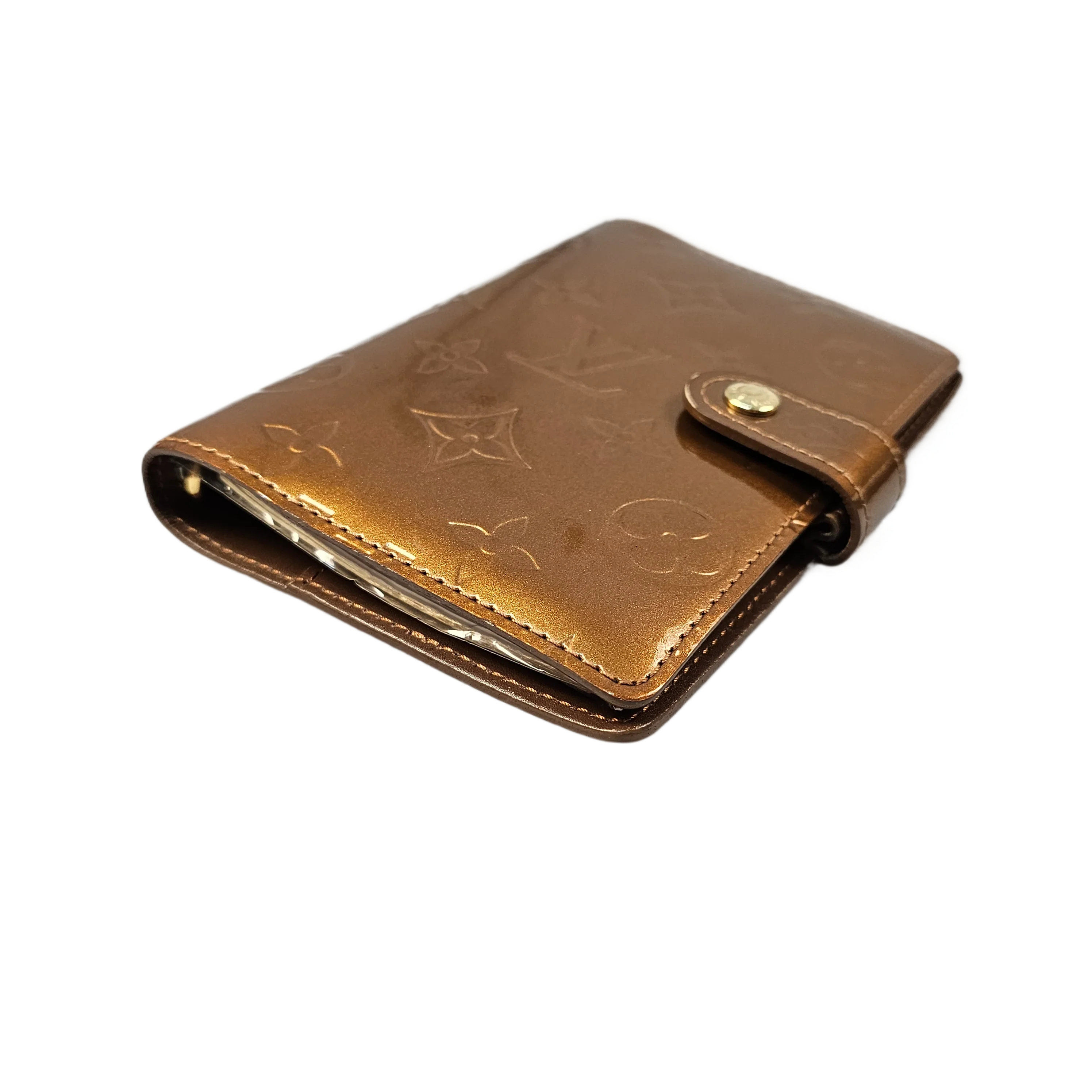 Louis Vuitton Vernis Monogram Bronze Leather Agenda