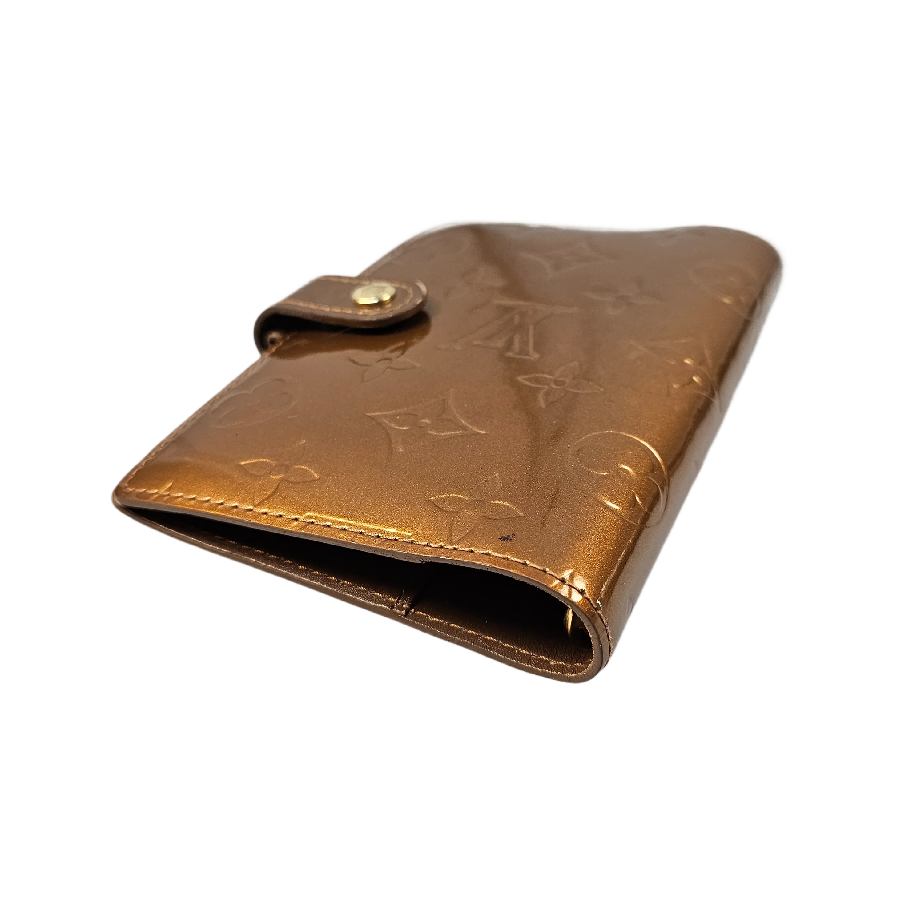 Louis Vuitton Vernis Monogram Bronze Leather Agenda
