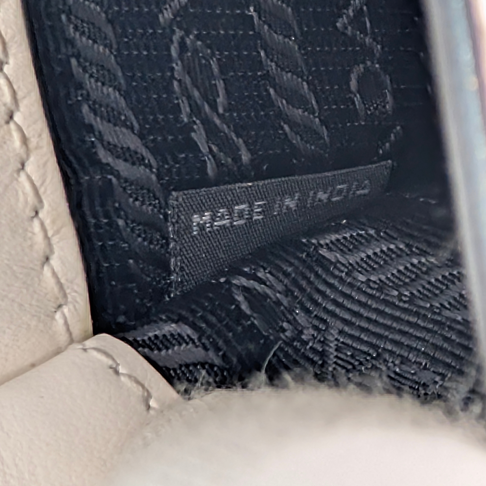 Prada Saffiano White Small Chain Bag White