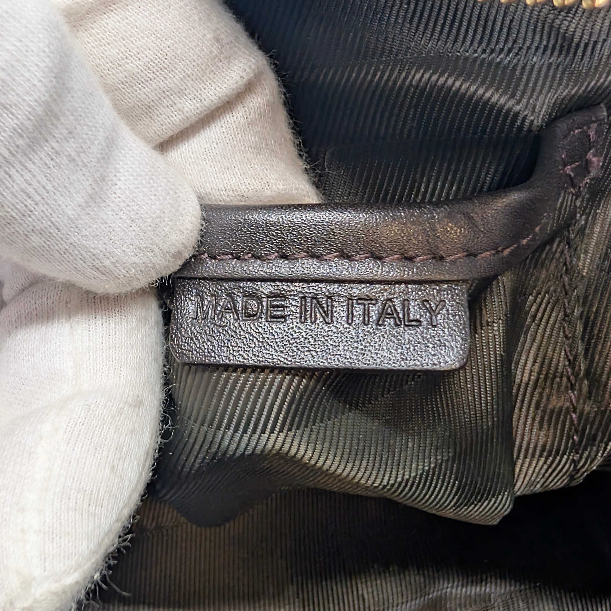 Burberry Quilted Manor Shoulder Bag Brown/Black