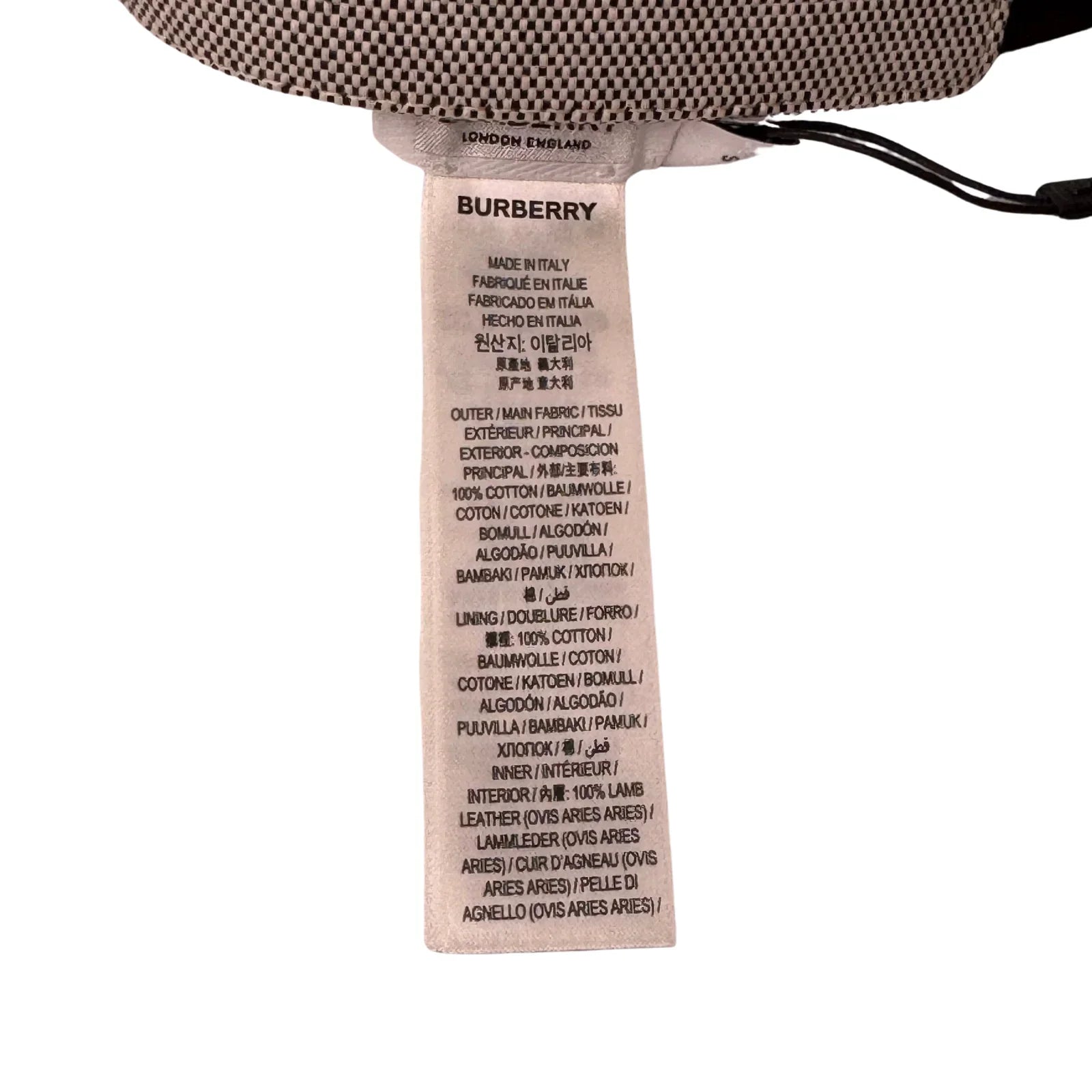Burberry Neoprene Detachable Pouch Sun Visor Cap hat Small - Lost Designer