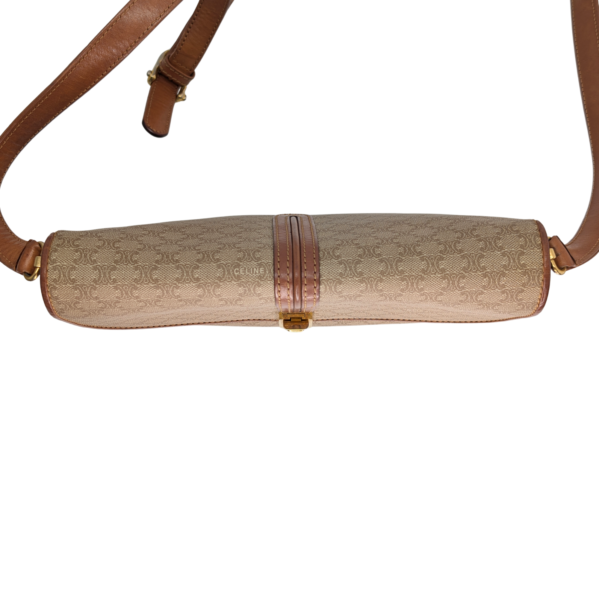 Celine Macadam Shoulder Bag Beige