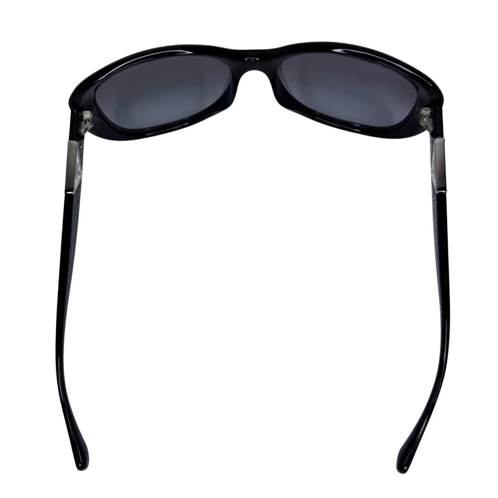 Prada SPR 150 Black Acetate Oversized Round Sunglasses