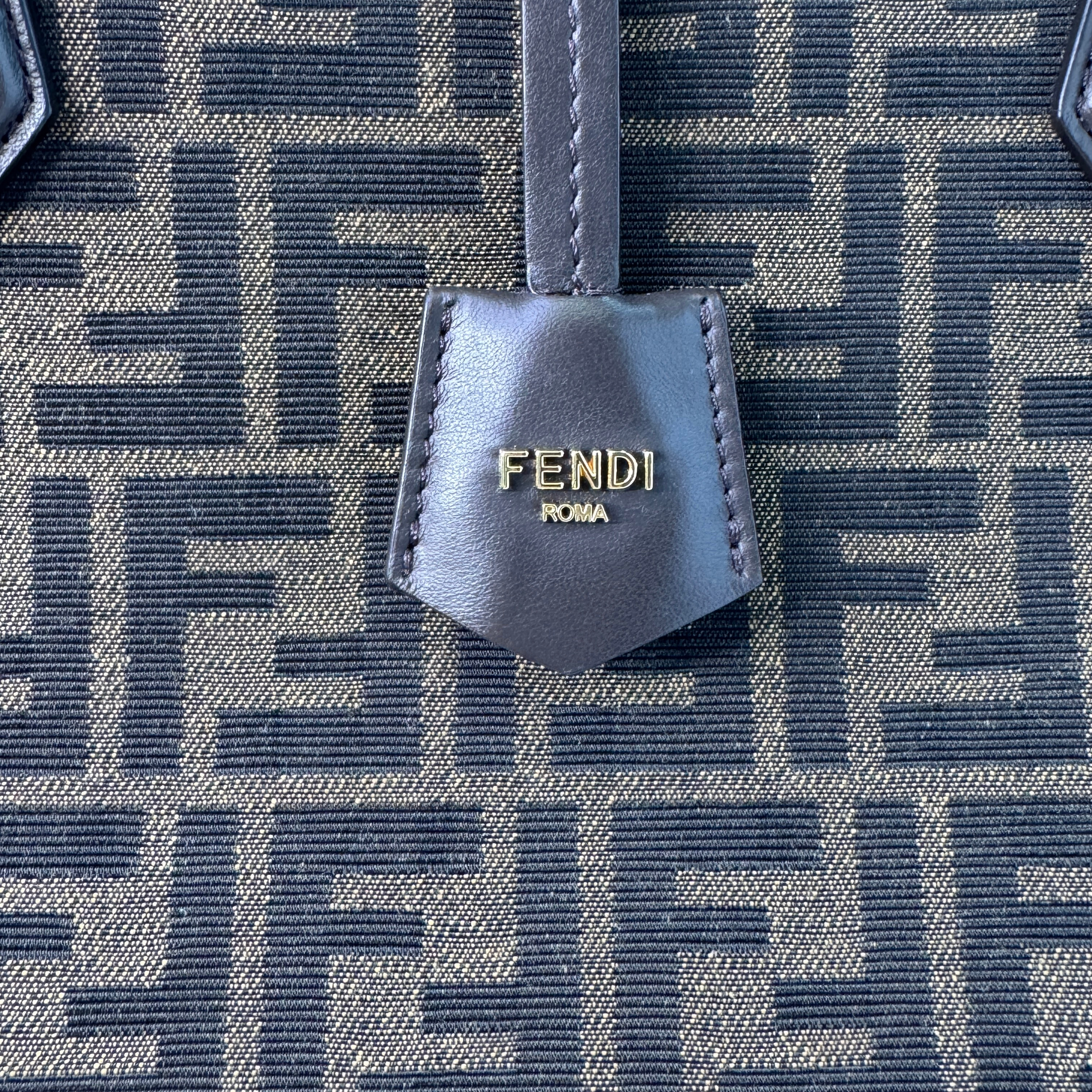 Fendi Origami Medium Fabric Tote Bag Brown