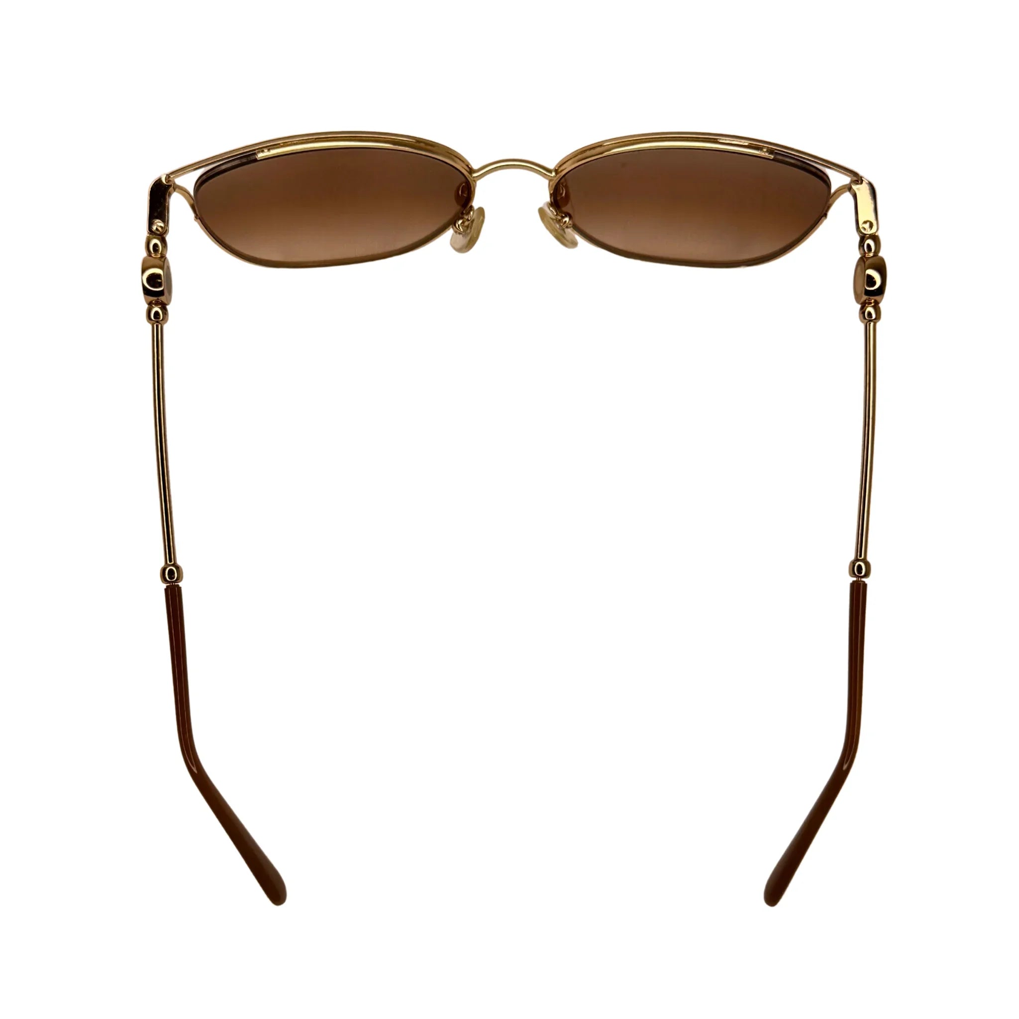 Bvlgari BV6114 Gold Metal Gradient Round Sunglasses – 2036/13 - Lost Designer