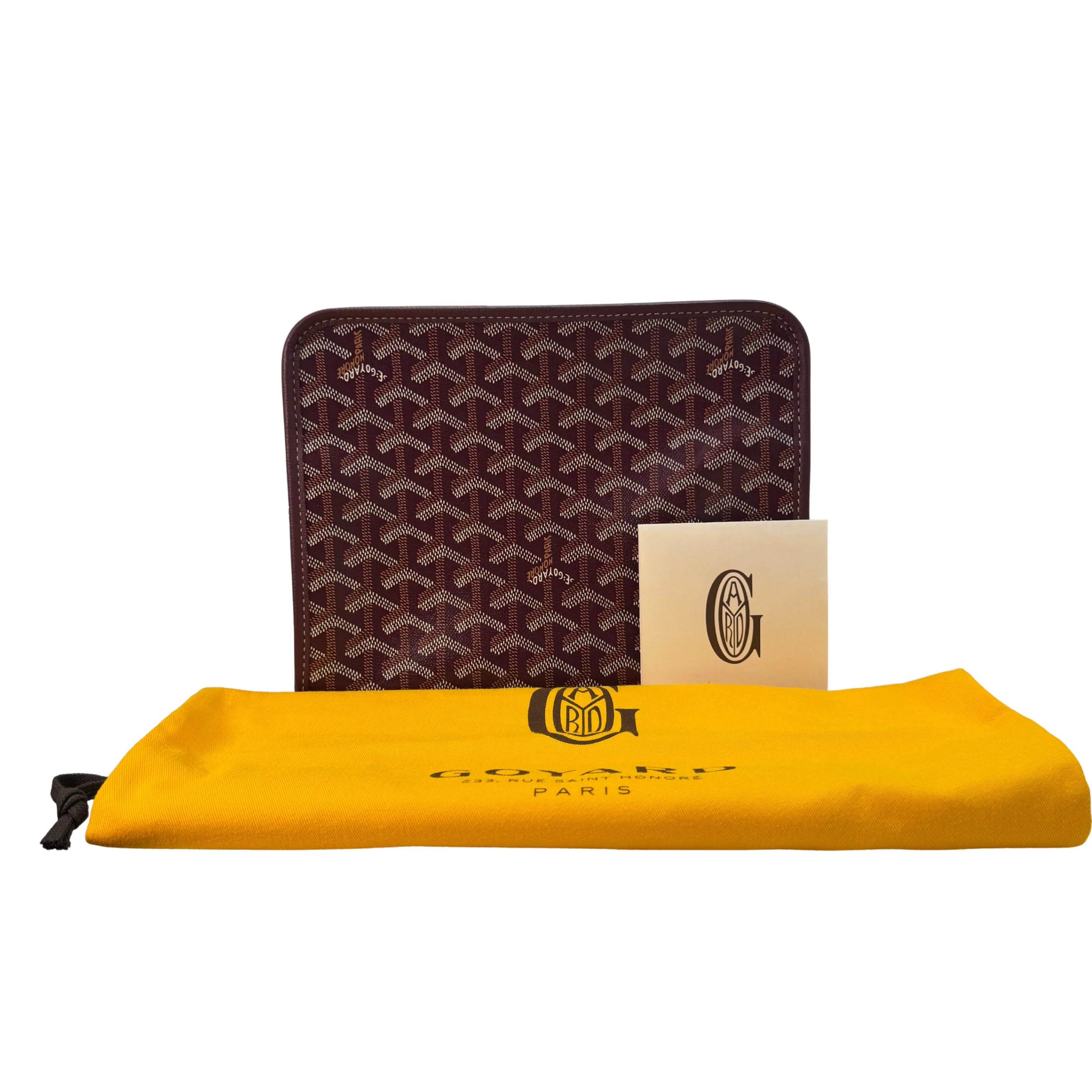 Goyard Burgundy Jouvence MM Toiletry Clutch Bag - Lost Designer