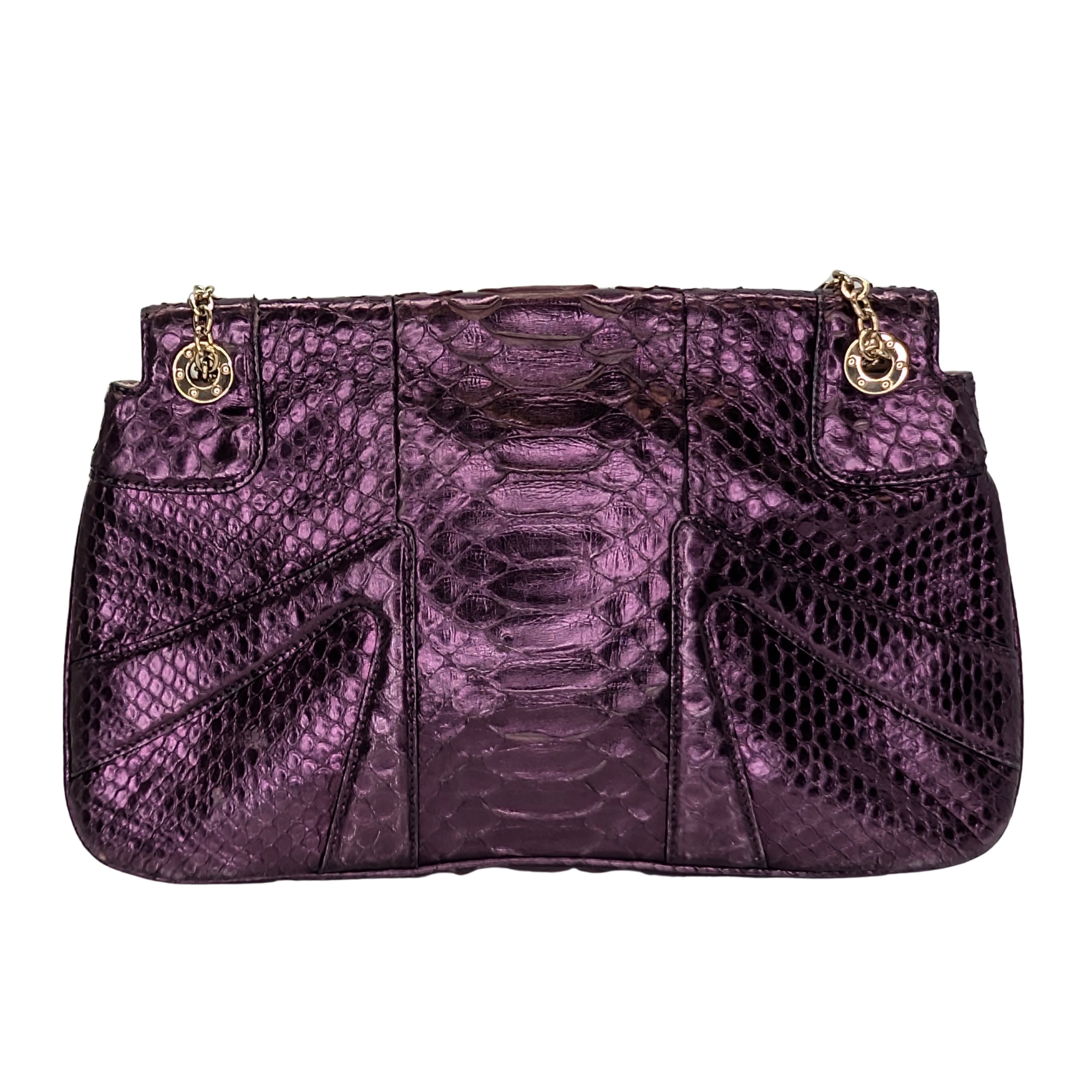 Gucci x Tom Ford Python Dragon Motif Hand bag Purple