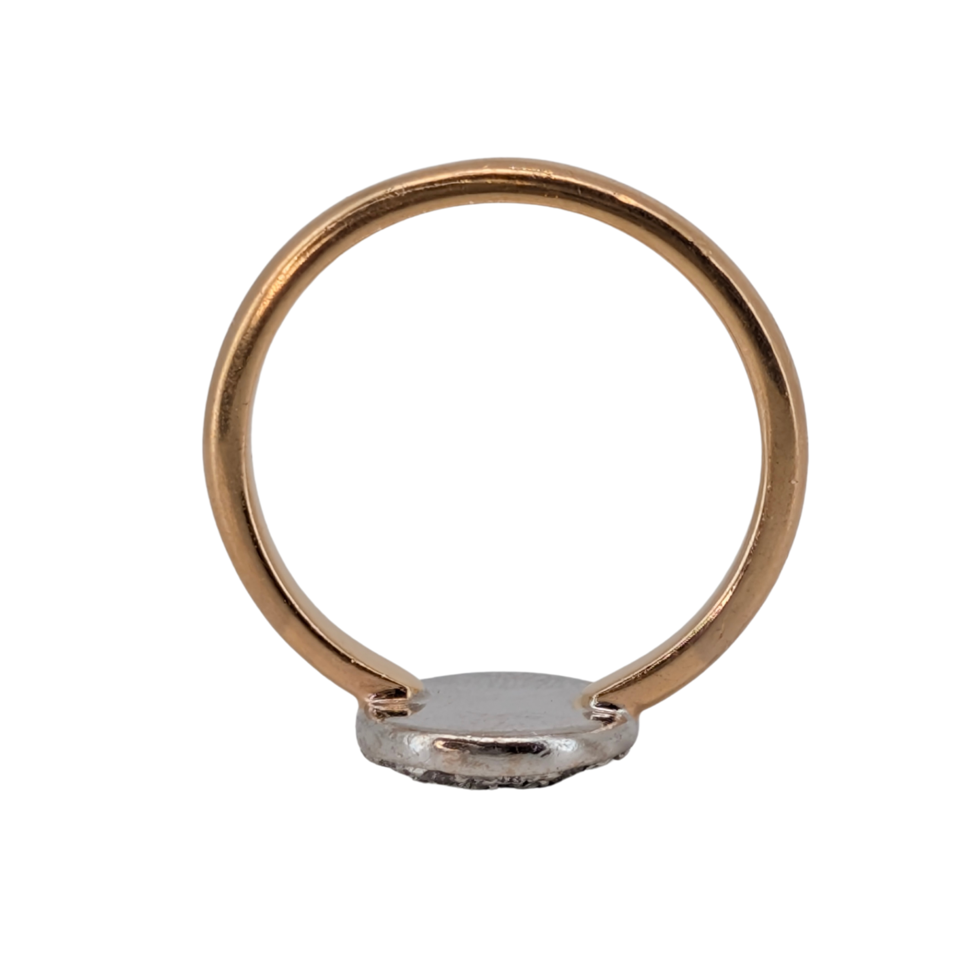 0.35Ct Natural Cluster Brilliant Cut Diamond Ring On 18K Gold