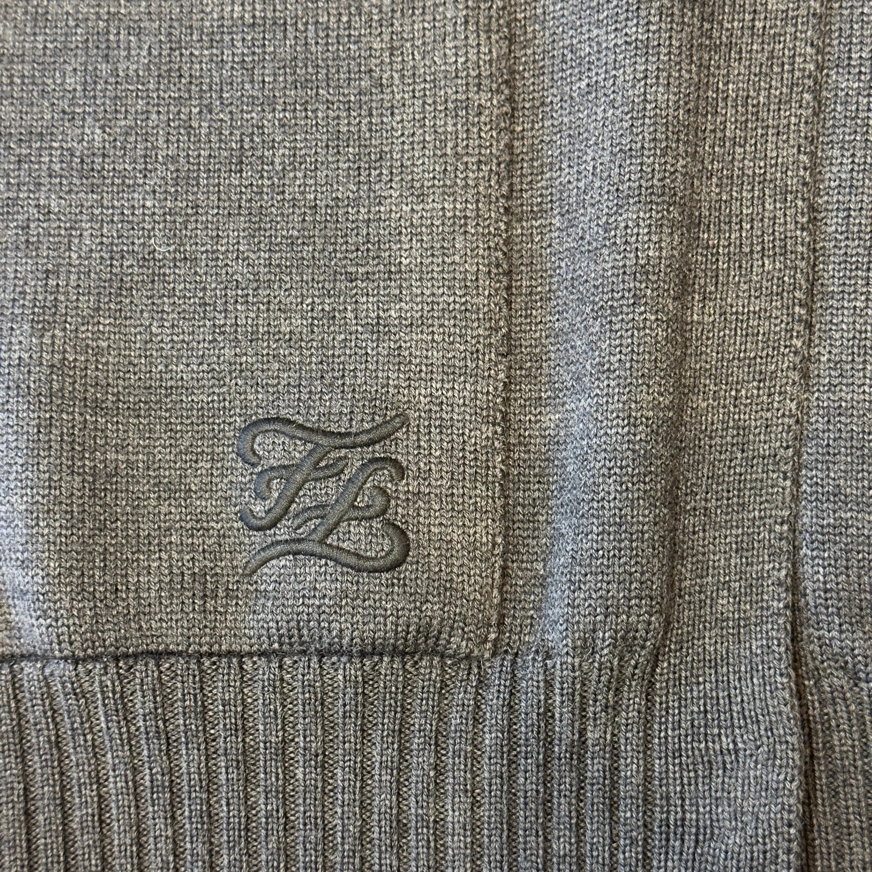 Fendi Roma Wool Cardigan Grey 42 - Lost Designer