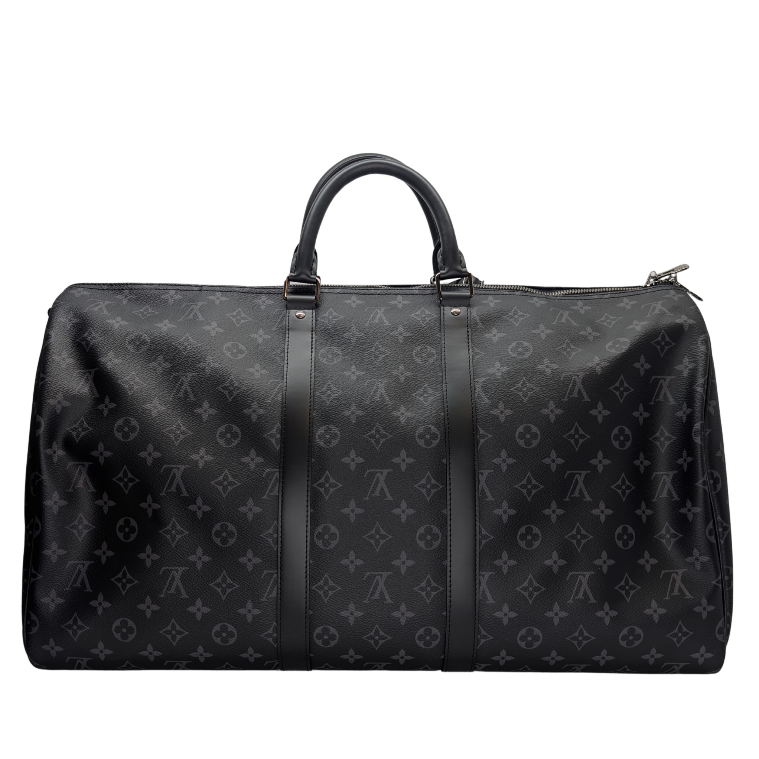 Louis Vuitton Keepall Bandoulière 55 Monogram Eclipse Charcoal Black