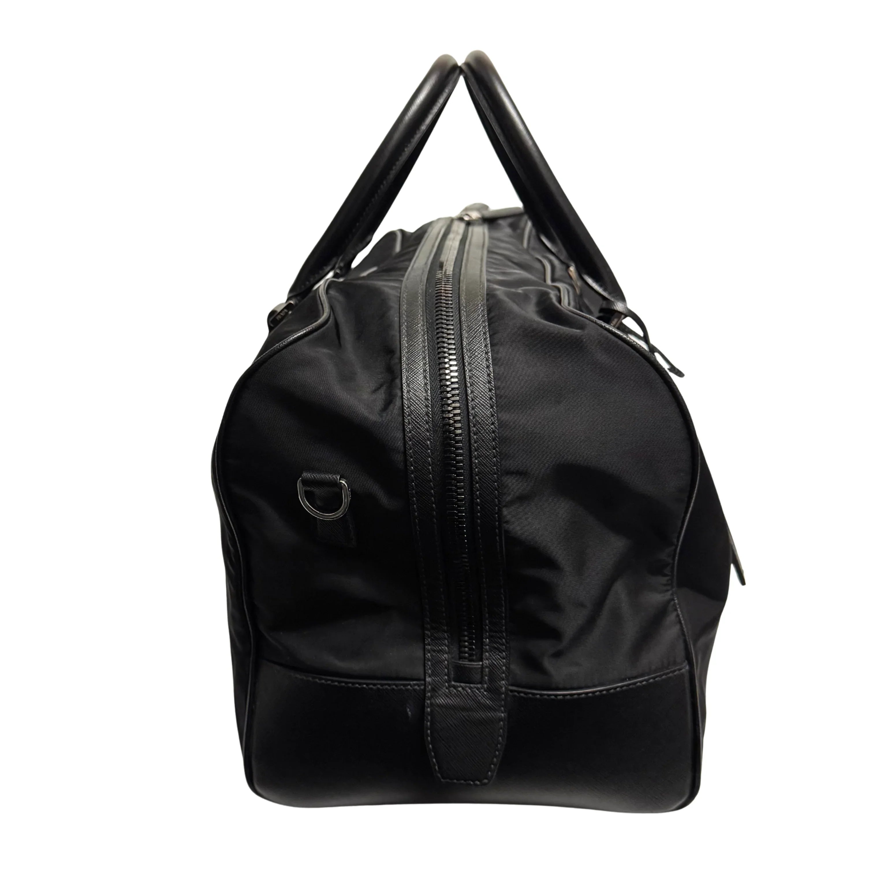 Prada Nylon Viaggio Duffle Bag Black