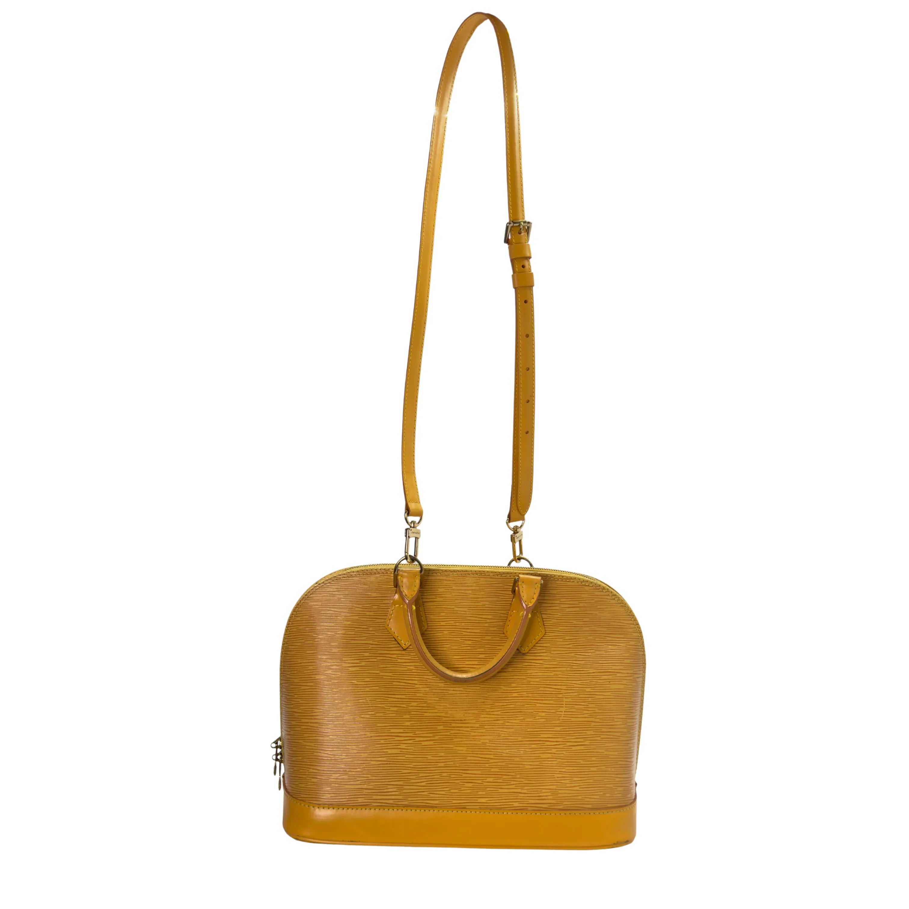 Louis Vuitton Epi Alma Shoulder Bag Yellow - Lost Designer