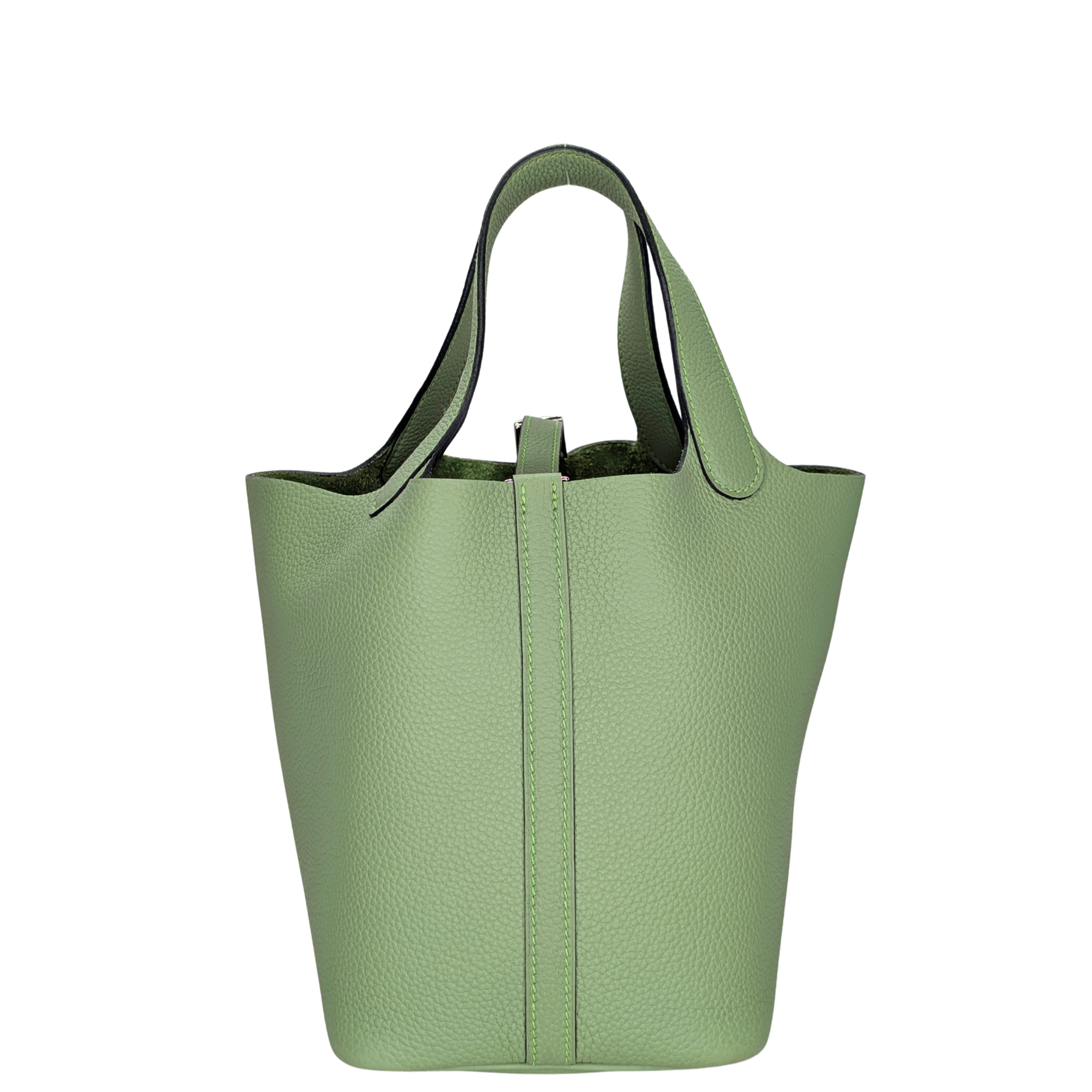 Hermes Picotin 18 Vert Criquet SHW Stamp B