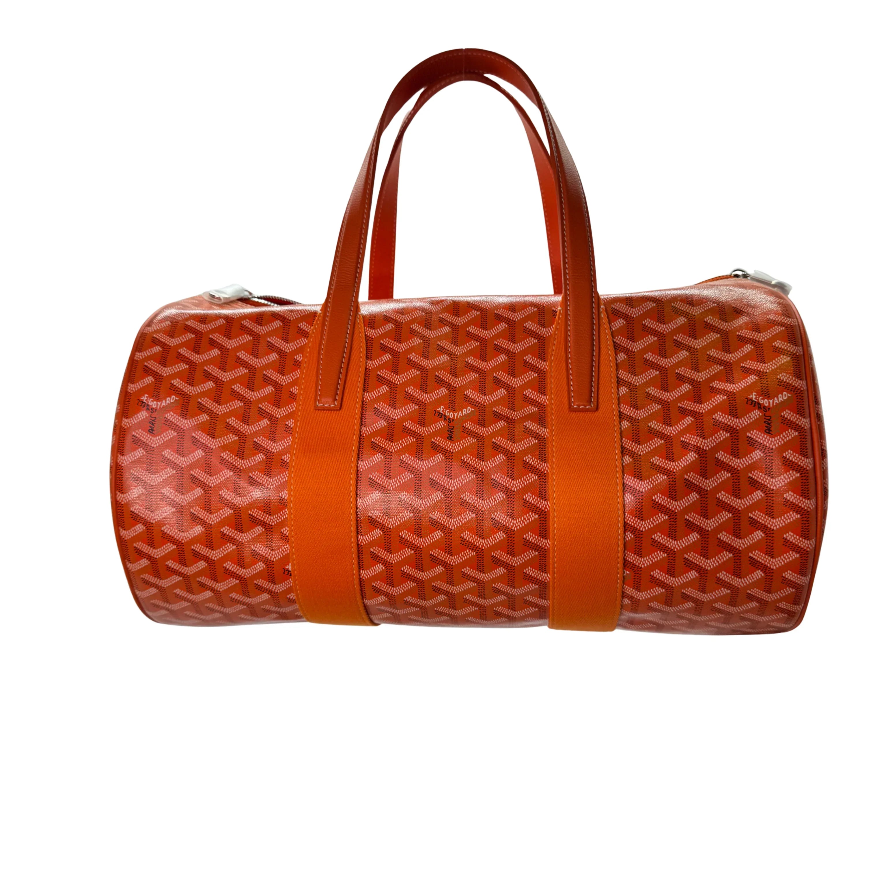 Goyard Orange Barrel 40 Sports Bag - Lost Designer