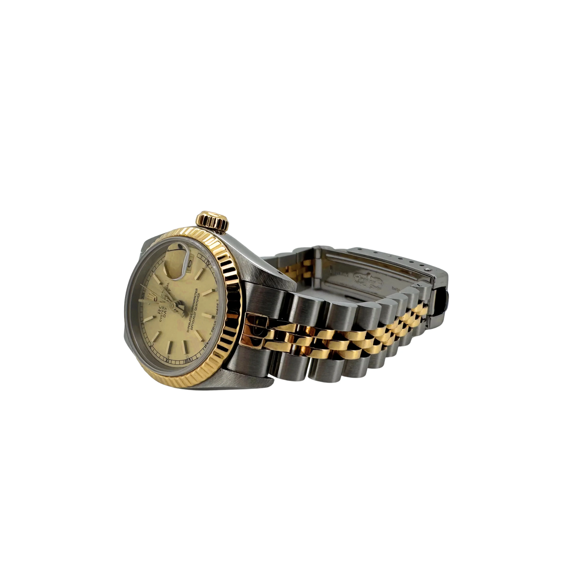 Rolex Datejust 26mm 69173 Two-Tone Champagne Dial 1990 Women's Watch