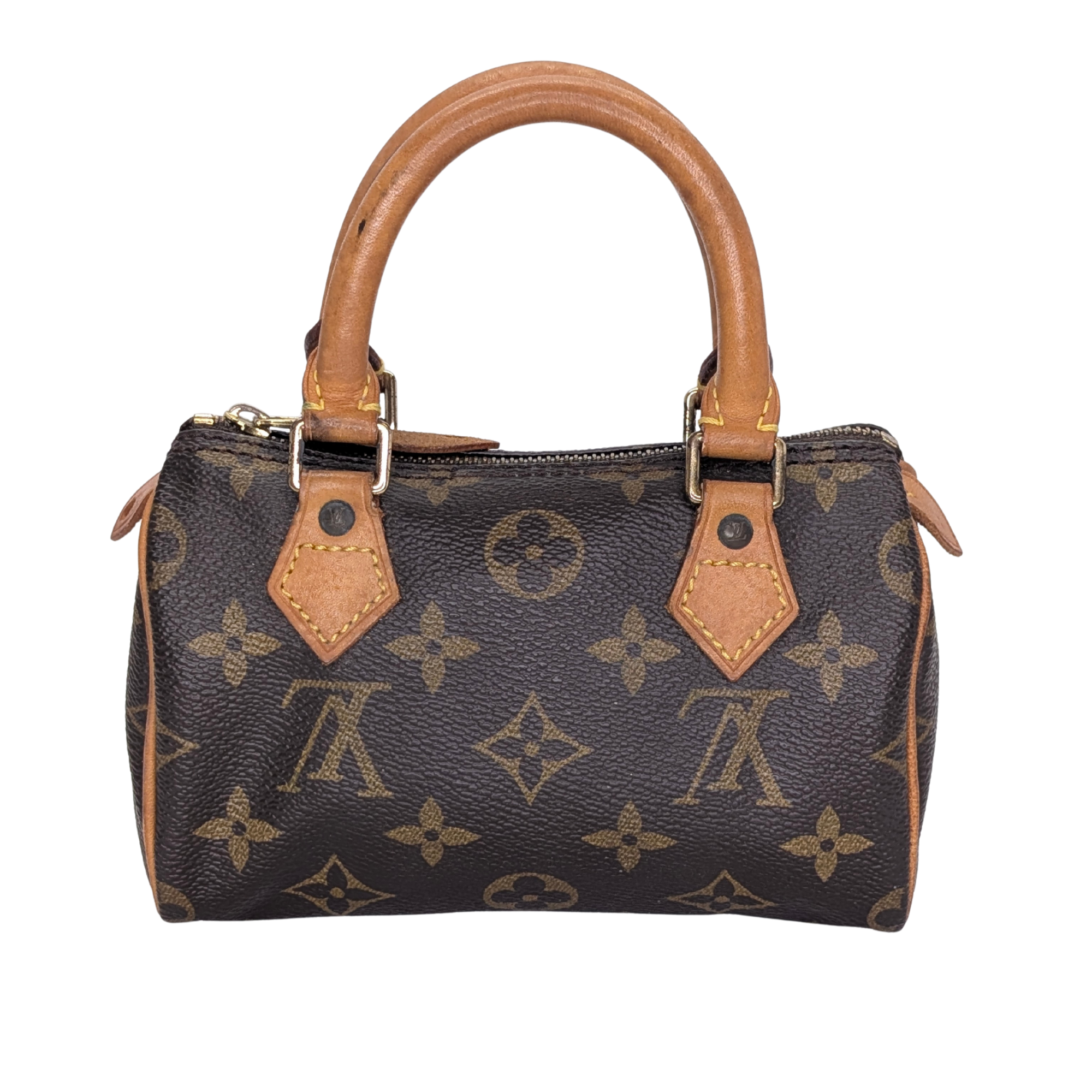 Louis Vuitton Nano Speedy Monogram Handbag Brown
