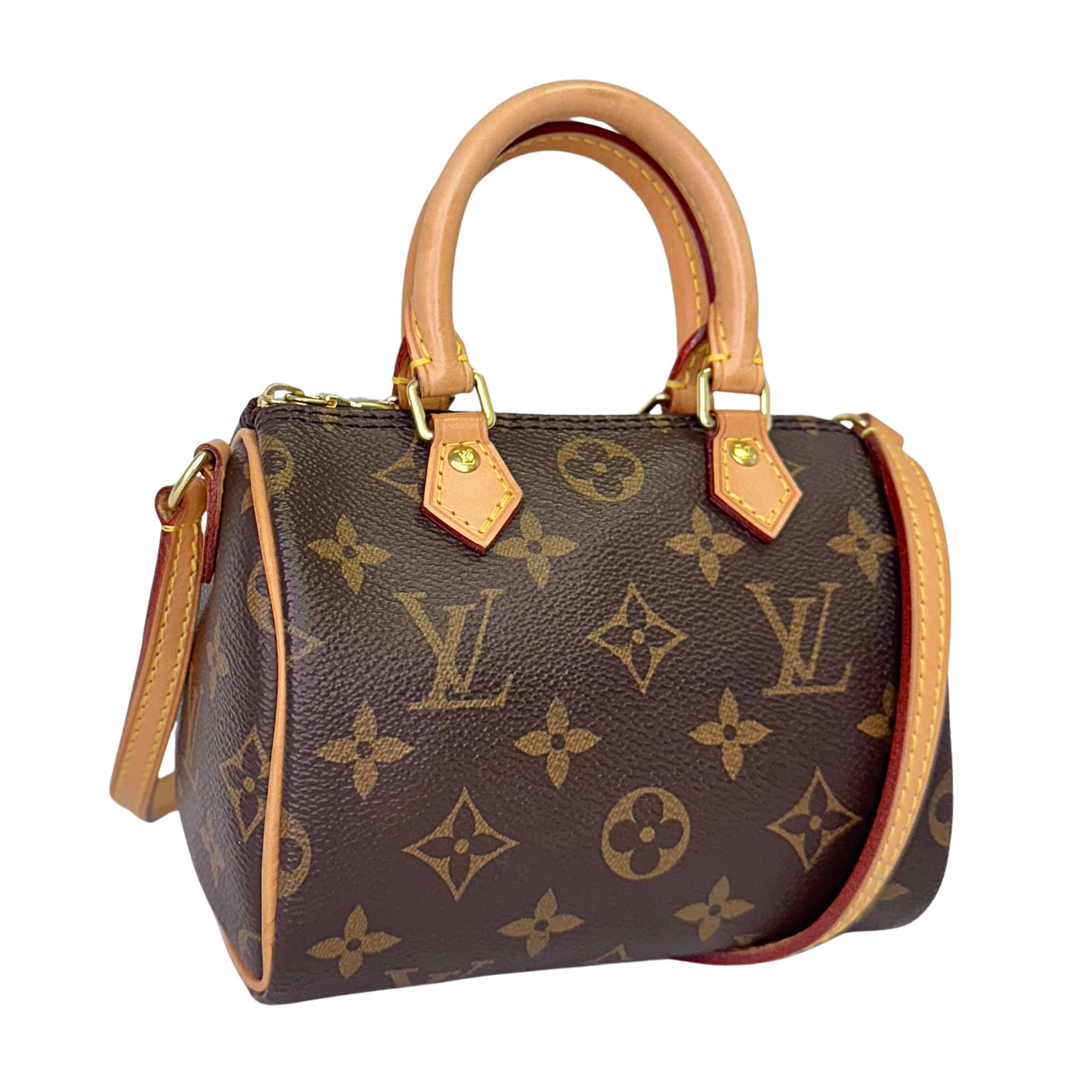 Louis Vuitton Nano Speedy Handbag Monogram Canvas