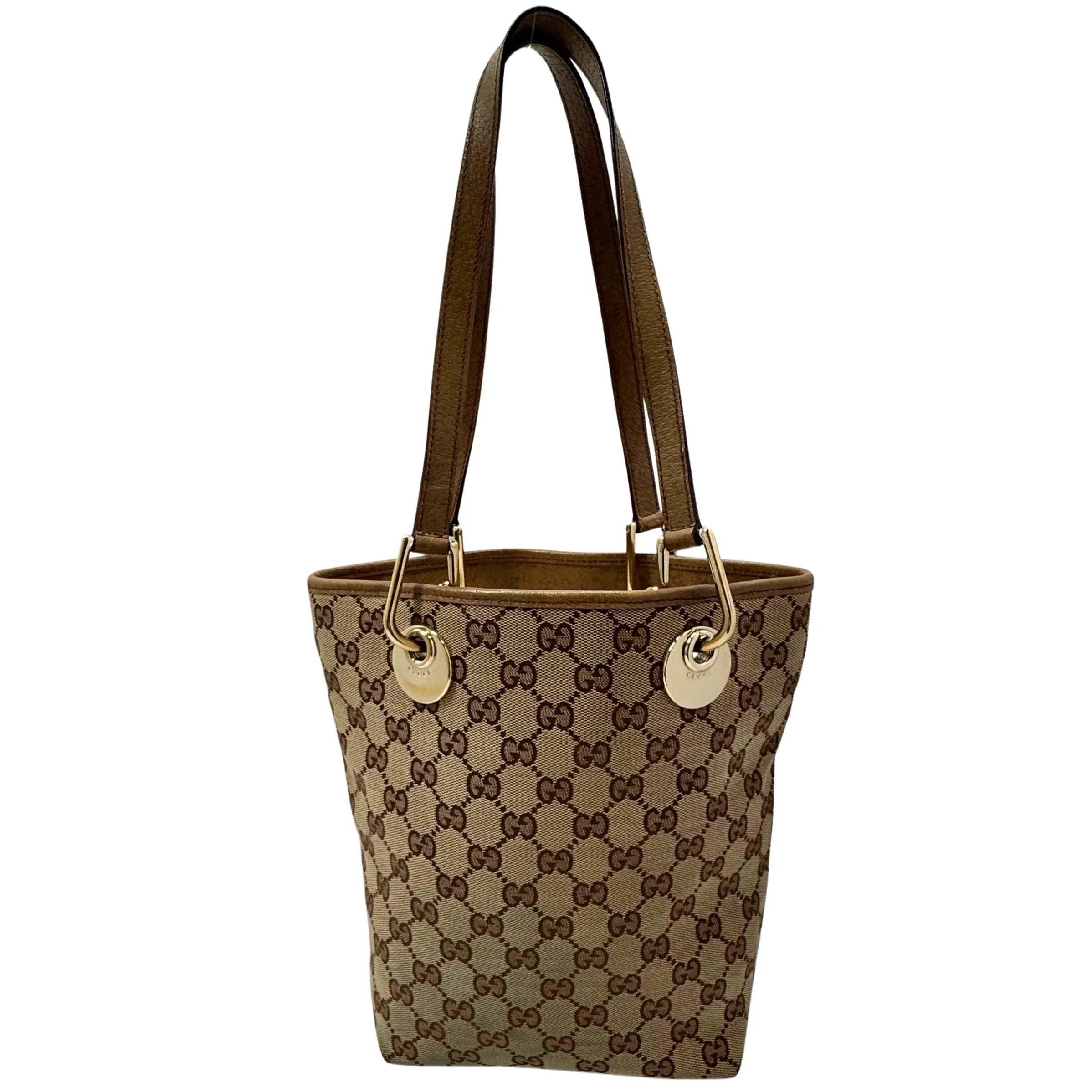 Gucci GG Canvas Tote Bag Brown - Lost Designer