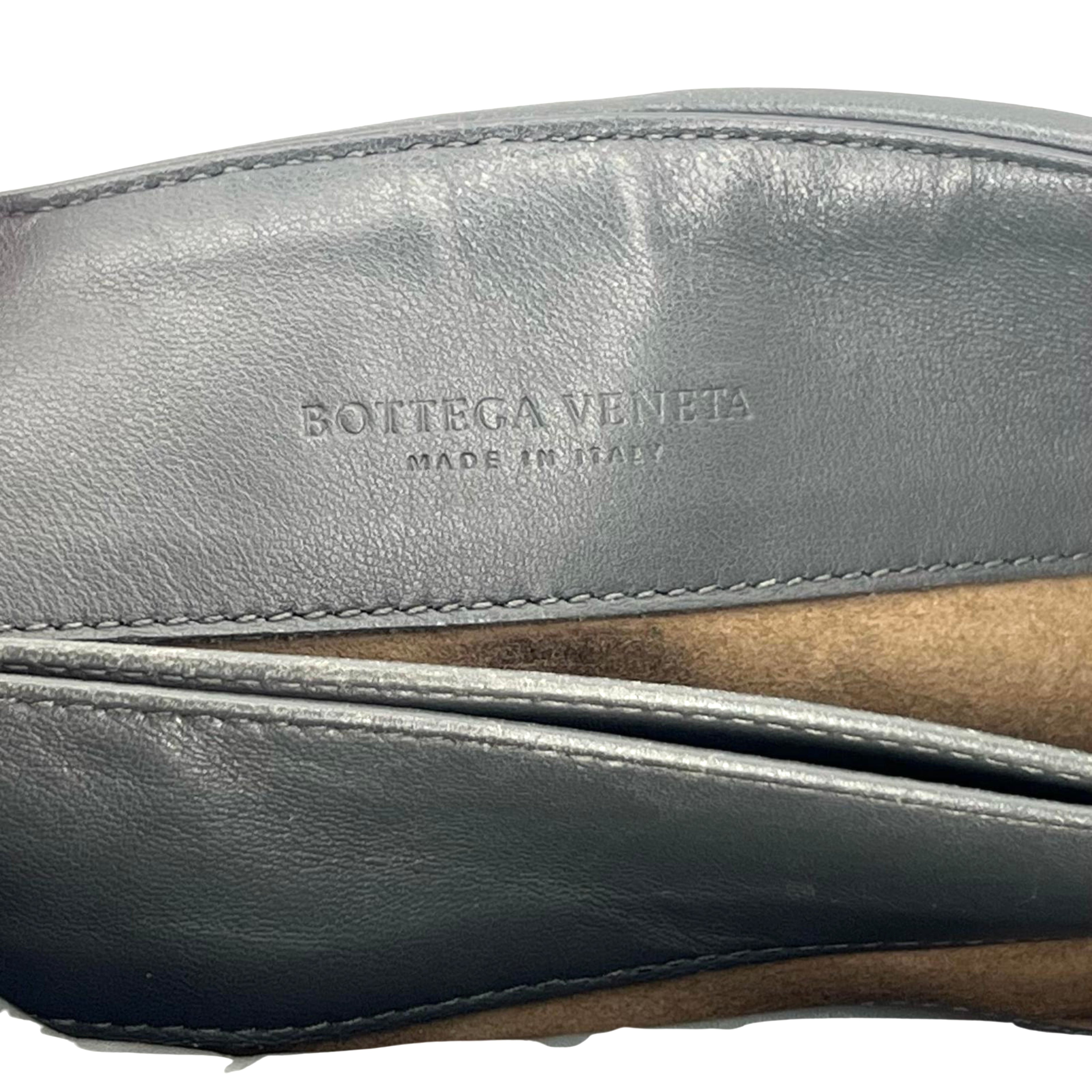 Bottega Veneta Nappa Intrecciato Medium Olimpia Bag – Steel Grey