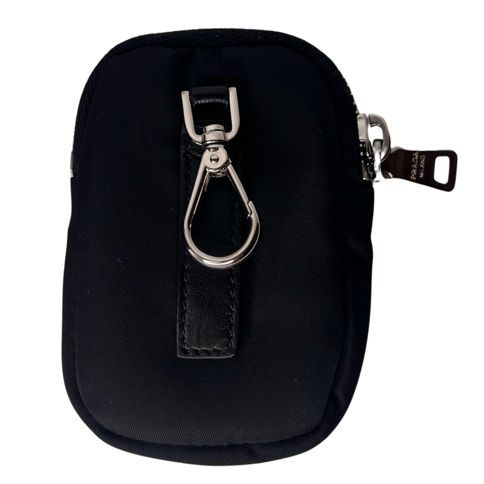 Prada Quilted Re-Nylon Crossbody Bag with Detachable Pouch – Black
