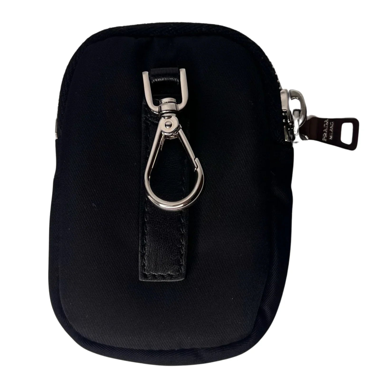 Prada Quilted Re-Nylon Crossbody Bag with Detachable Pouch – Black