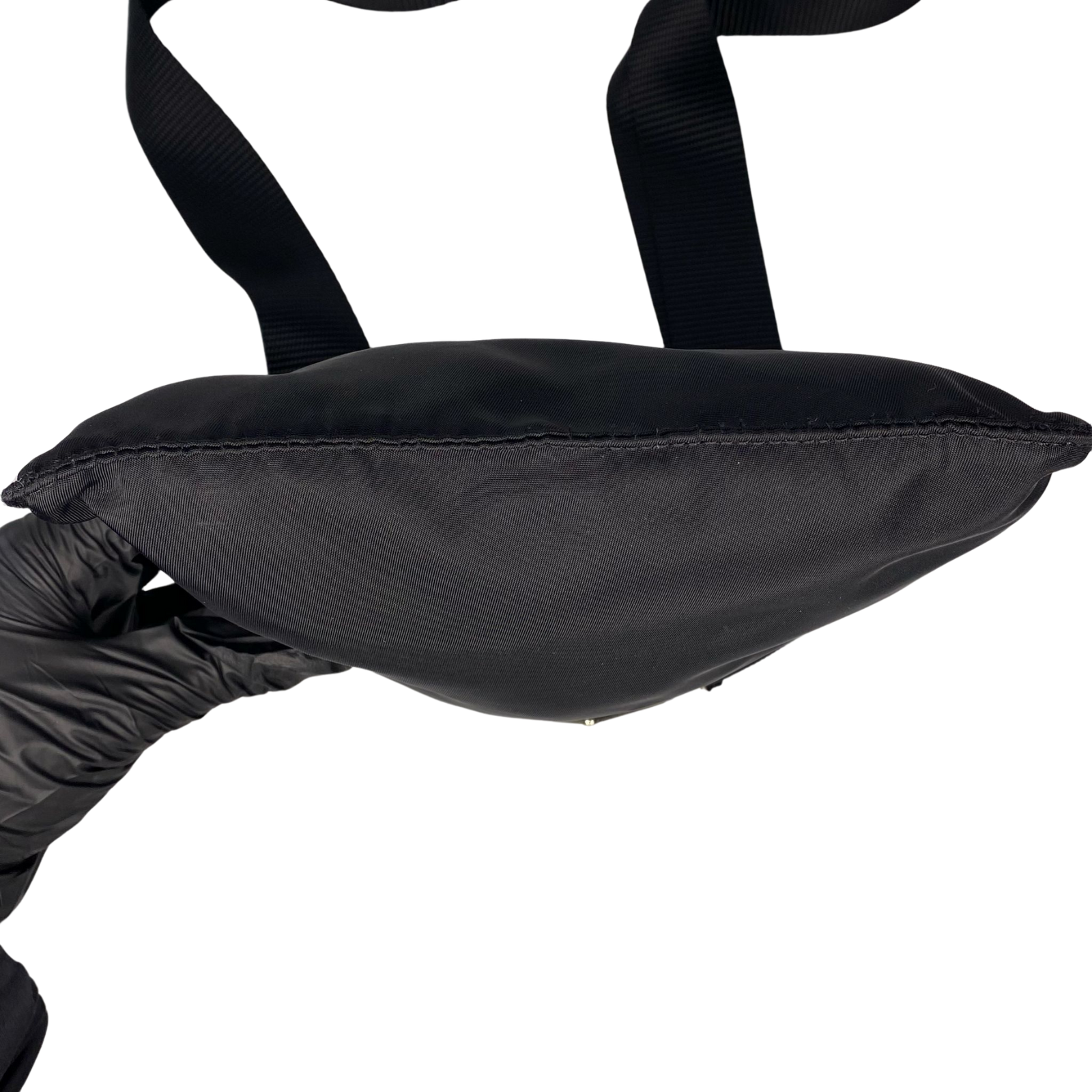 Prada Black Nylon Crossbody Messenger Black Bag