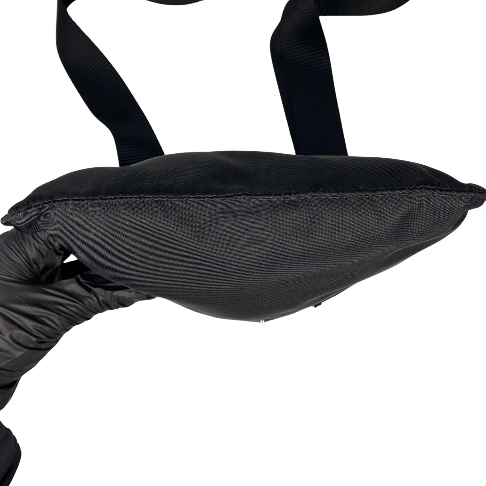 Prada Black Nylon Crossbody Messenger Black Bag