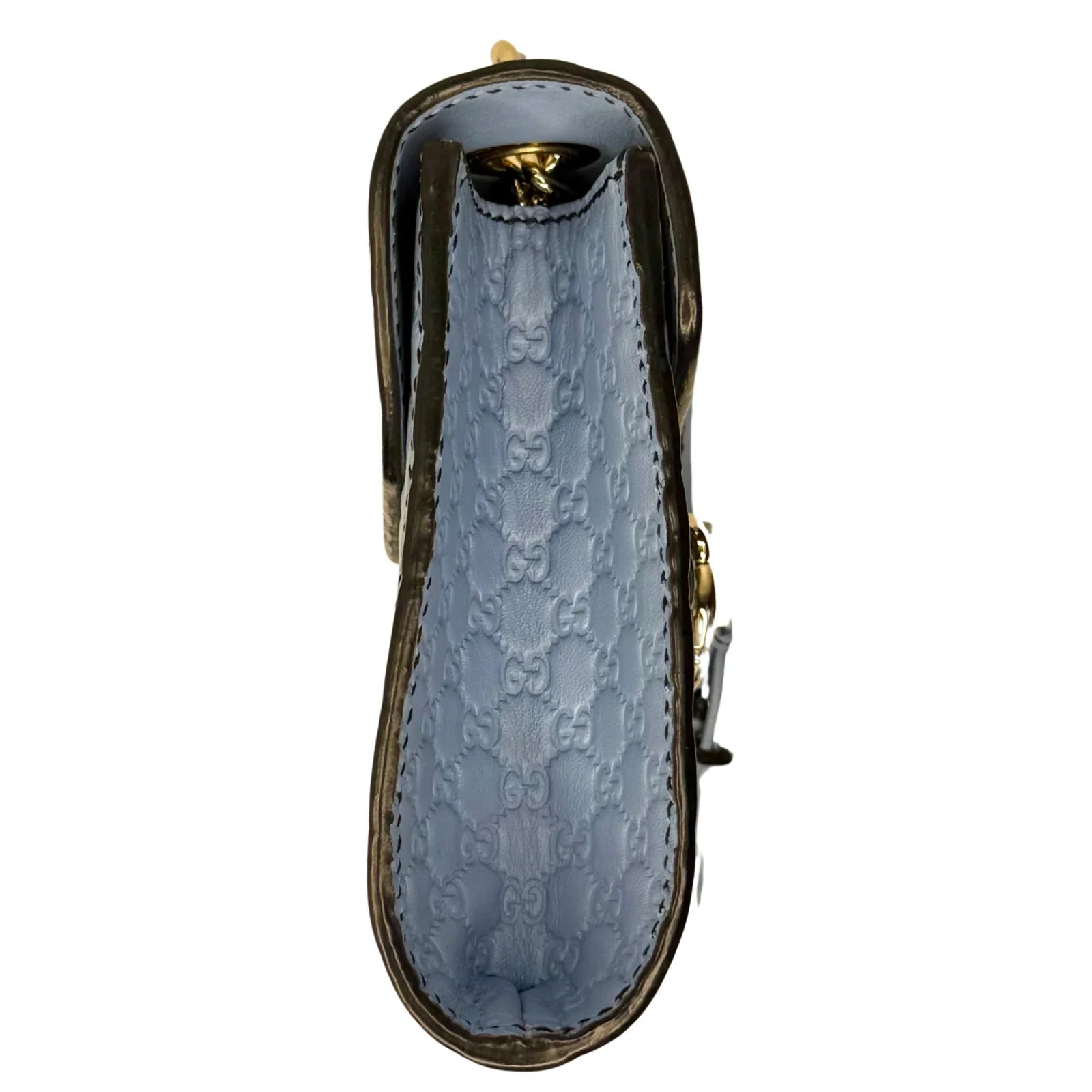 Gucci Microguccissima Mini Emily Chain Shoulder Bag – Light Blue