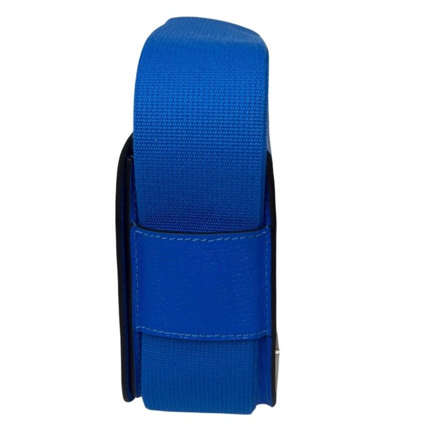 HERMÈS Geta Bag Bleu Electrique Mysore Goatskin 2024 Stamp