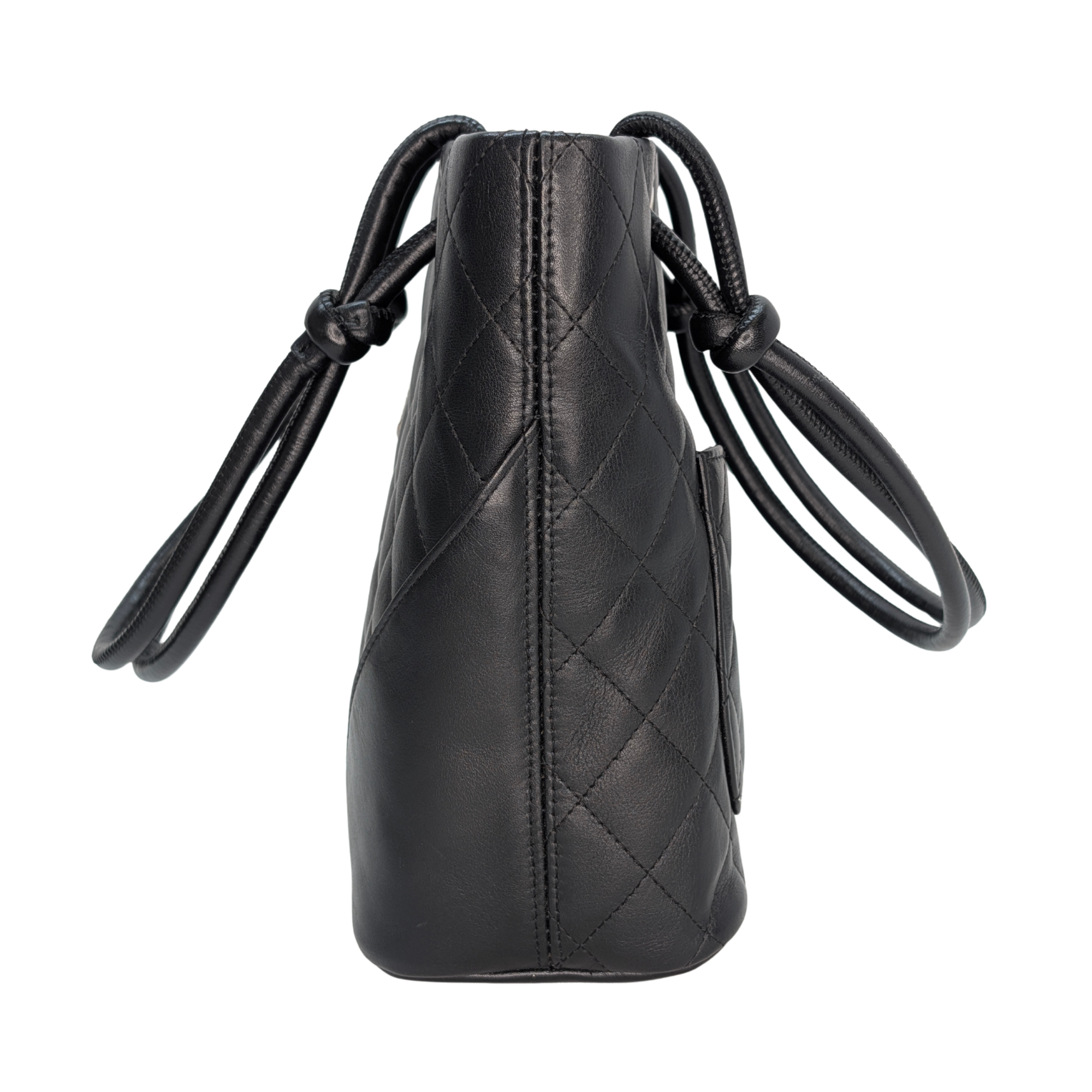 Chanel Cambon Line Small Tote HandBag Black/White