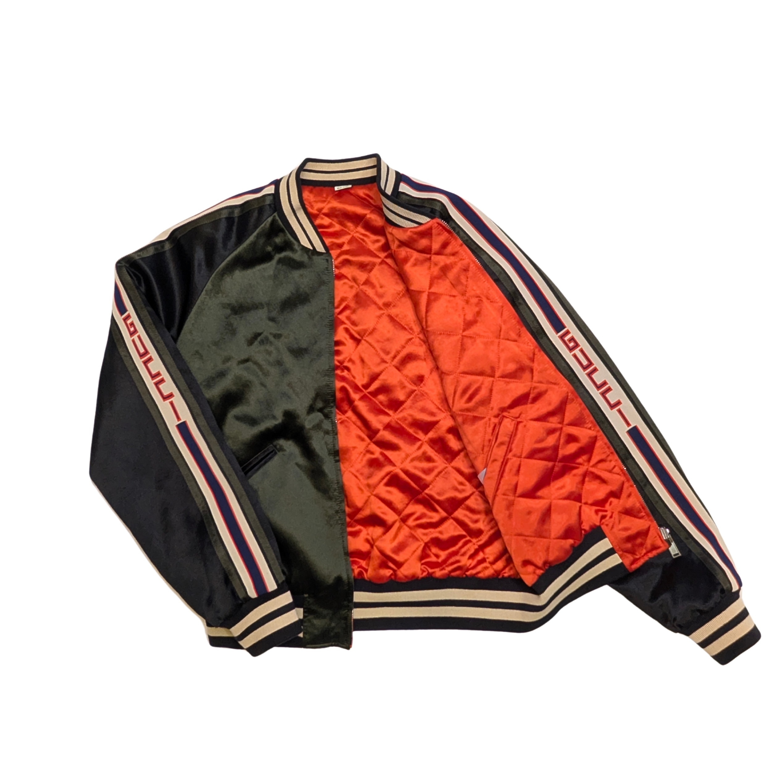 Gucci Reversible Varsity Bomber Jacket M 48