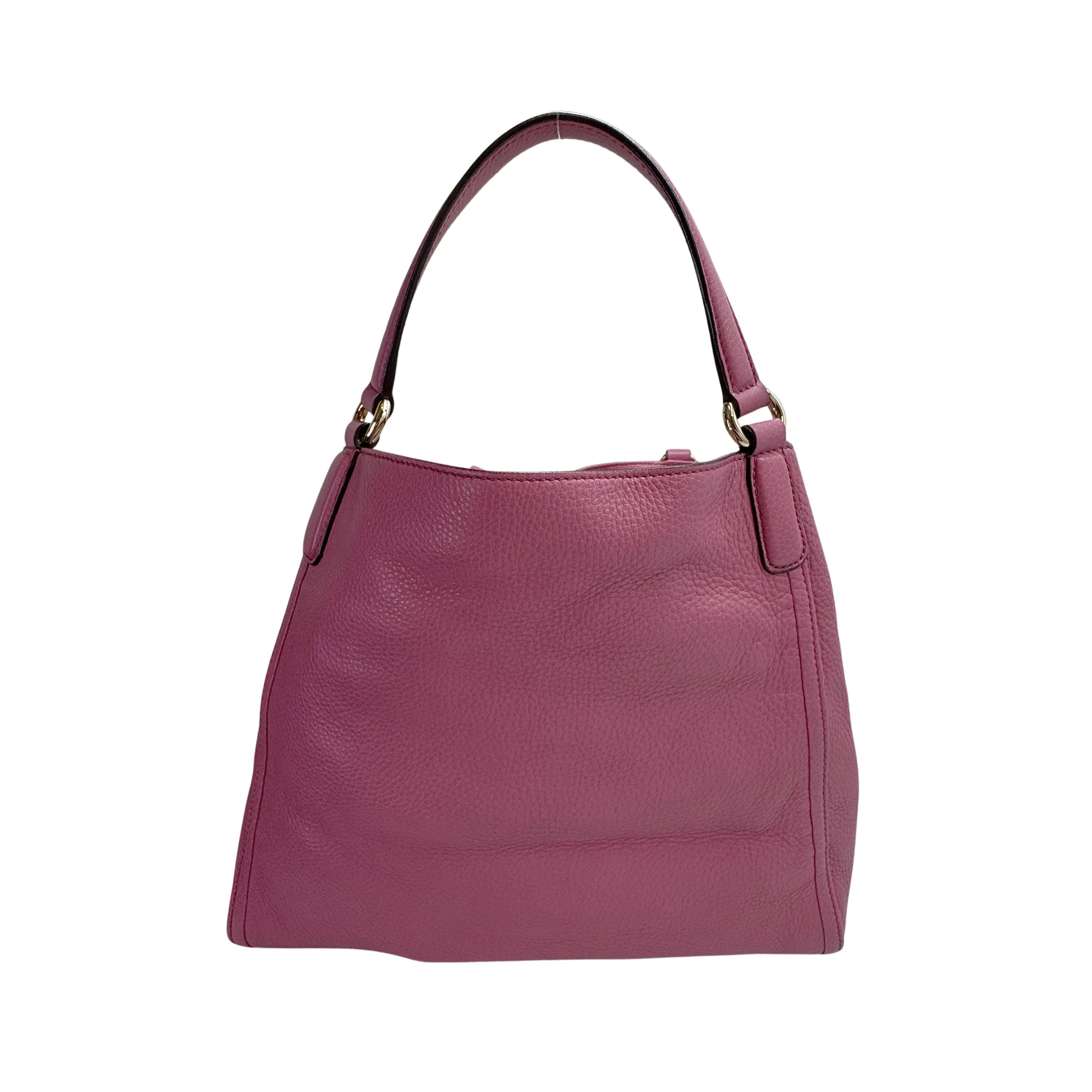 Gucci Pebbled Calfskin Medium Soho Shoulder Bag Fresia Rose - Lost Designer