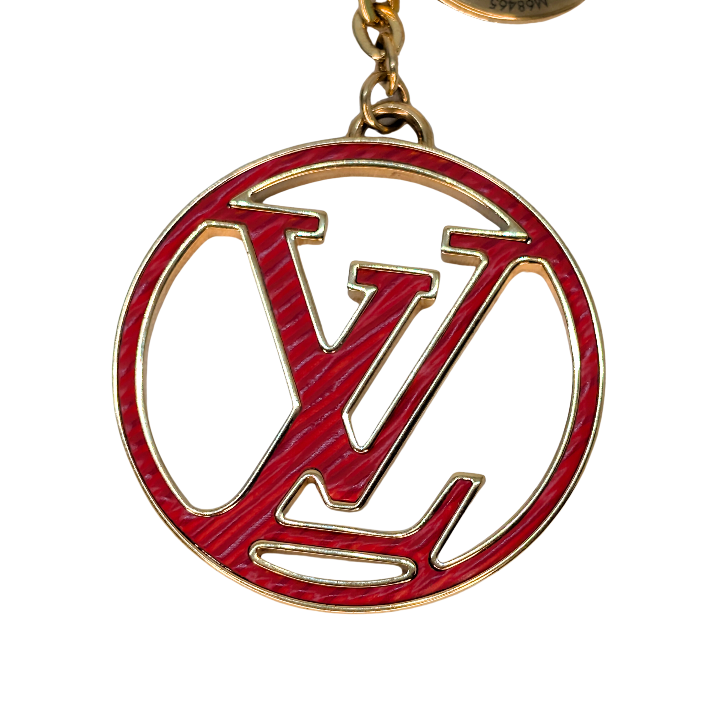 Louis Vuitton Red Epi Leather Key Holder Bag Charm