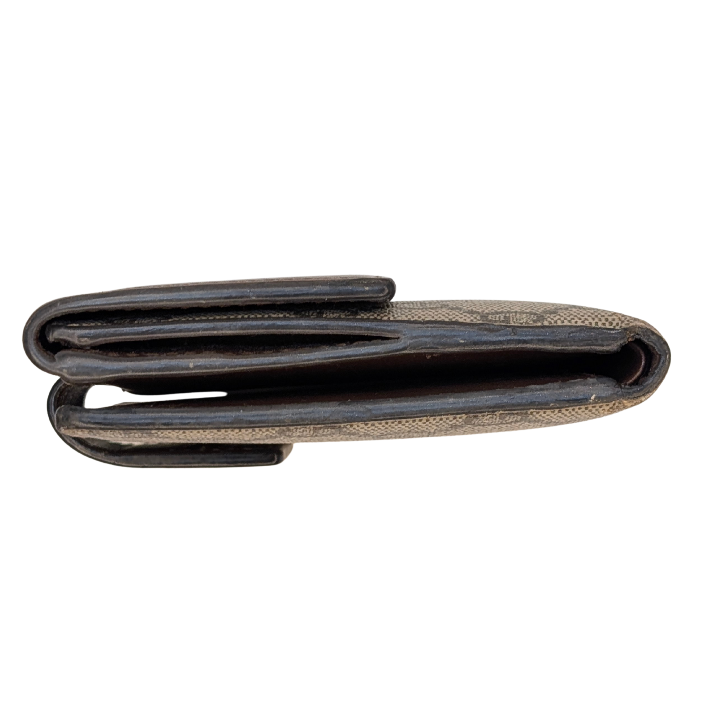 Gucci Trifold Wallet GG Supreme Brown