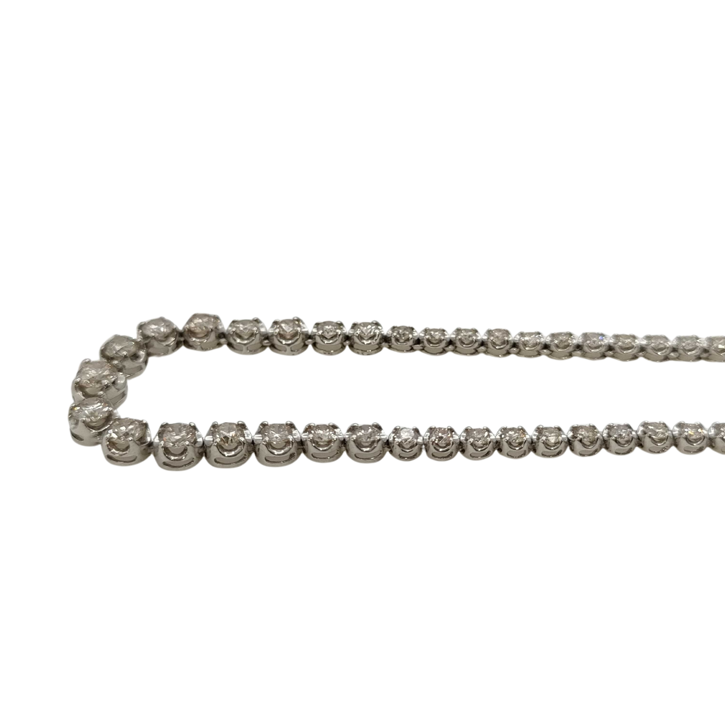 2.0Ct Natural Diamond Tennis-Style Centre Necklace In Platinum