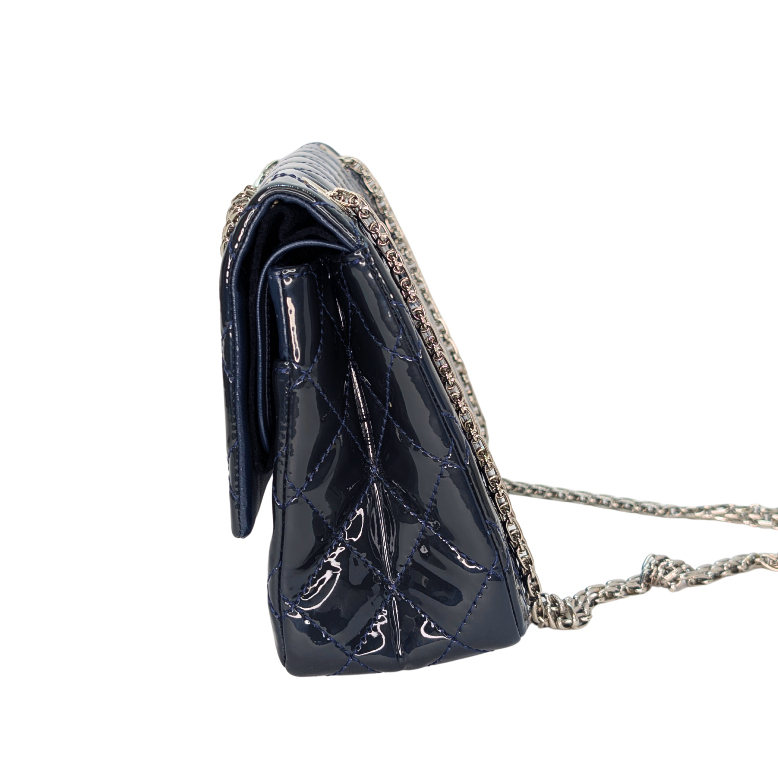 Chanel 2.55 Reissue 226 Patent Forest Green Bag