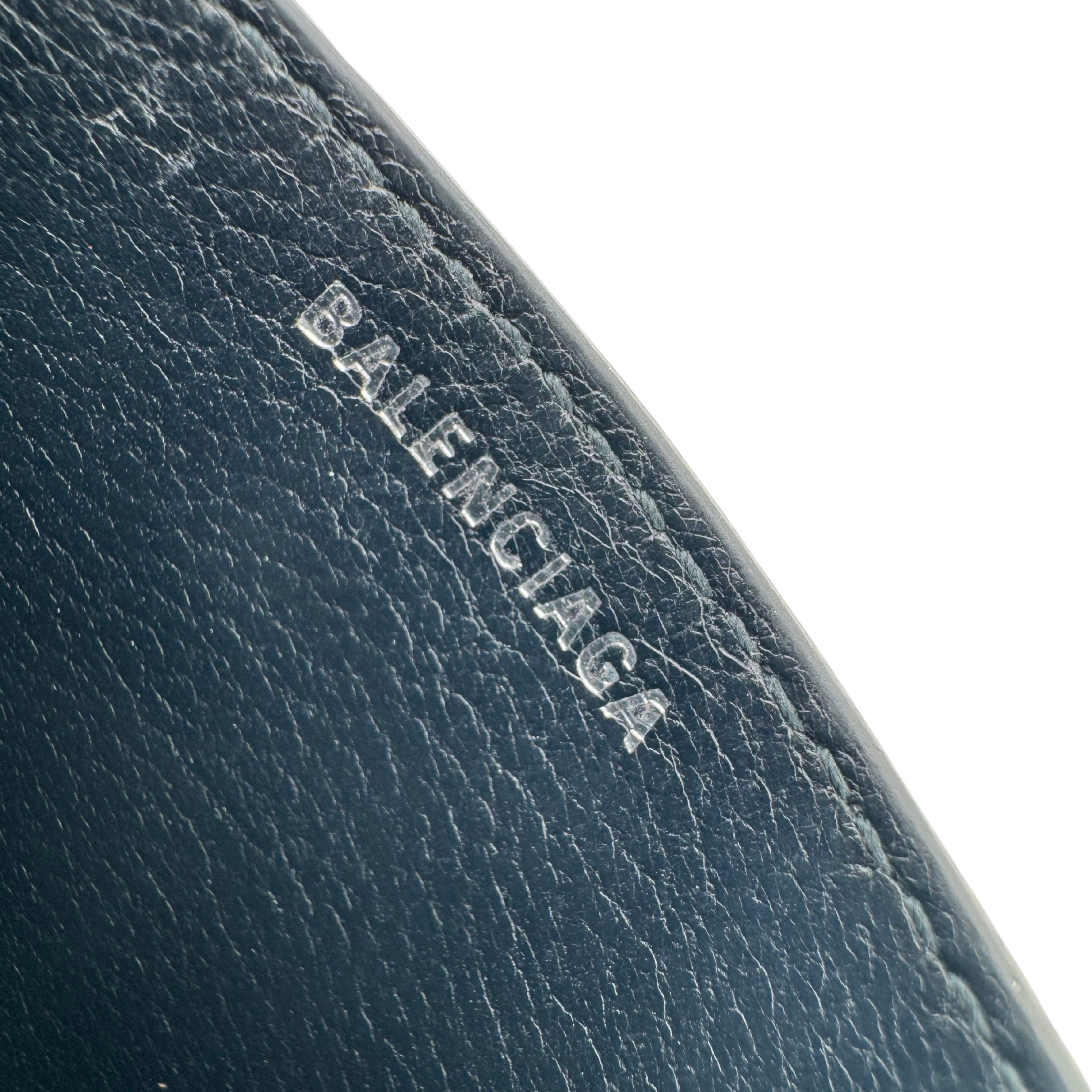 Balenciaga Logo Card Case Black White