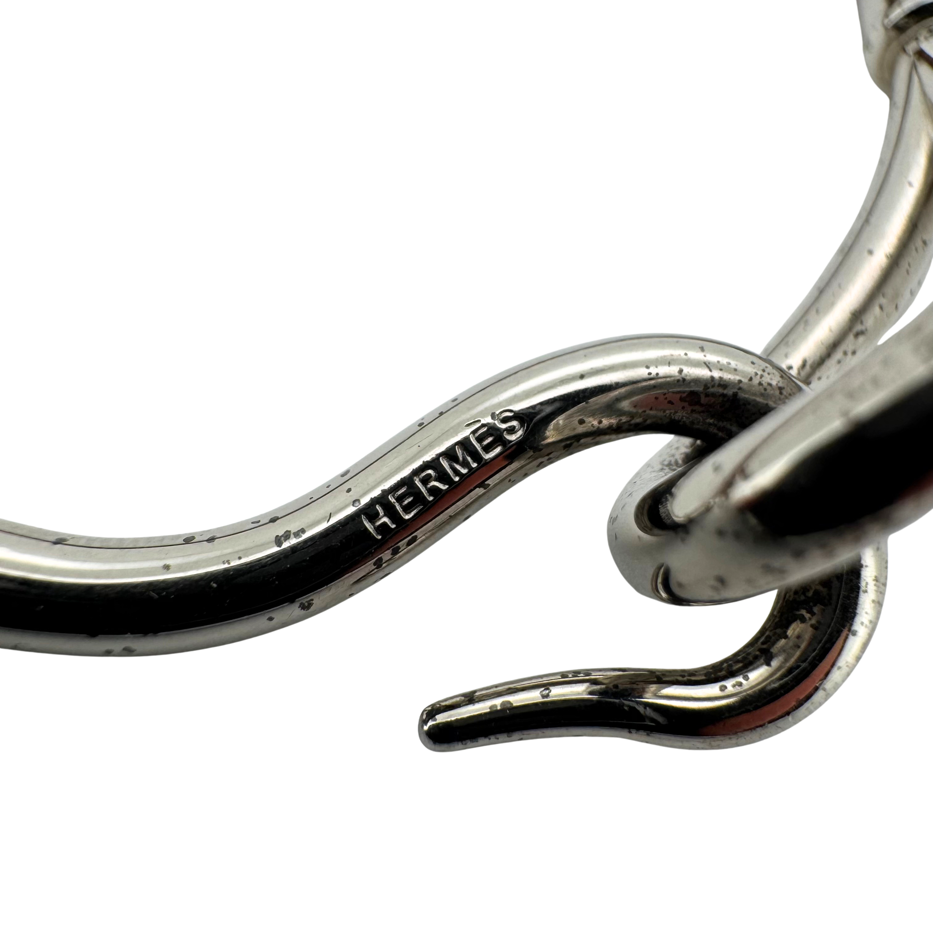 Hermès Jumbo H Hook Bracelet leather Brown