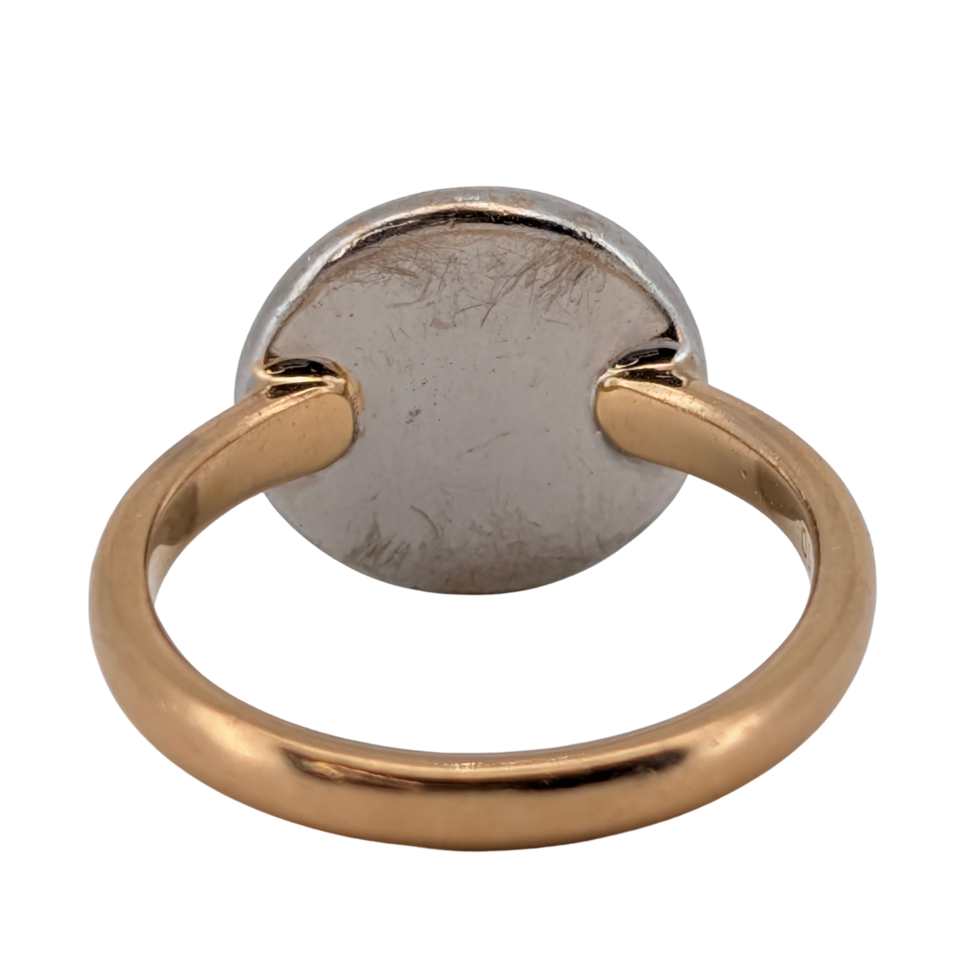 0.65Ct Natural Cluster Brilliant Cut Diamond Ring On 18K Gold