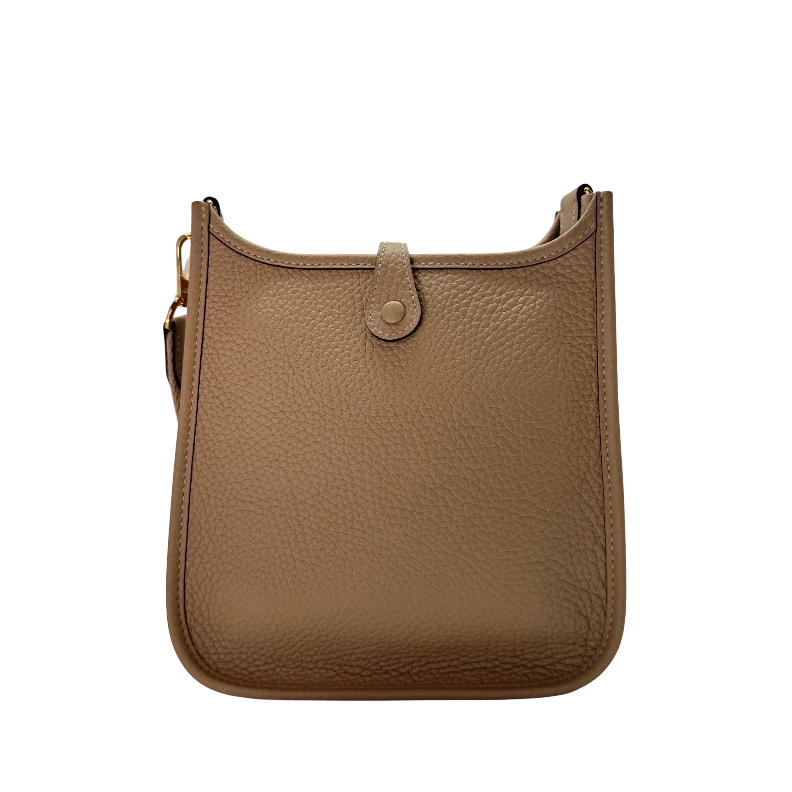 Hermés Evelyn Mini Crossbody Bag U Stamp 2022 Beige - Lost Designer