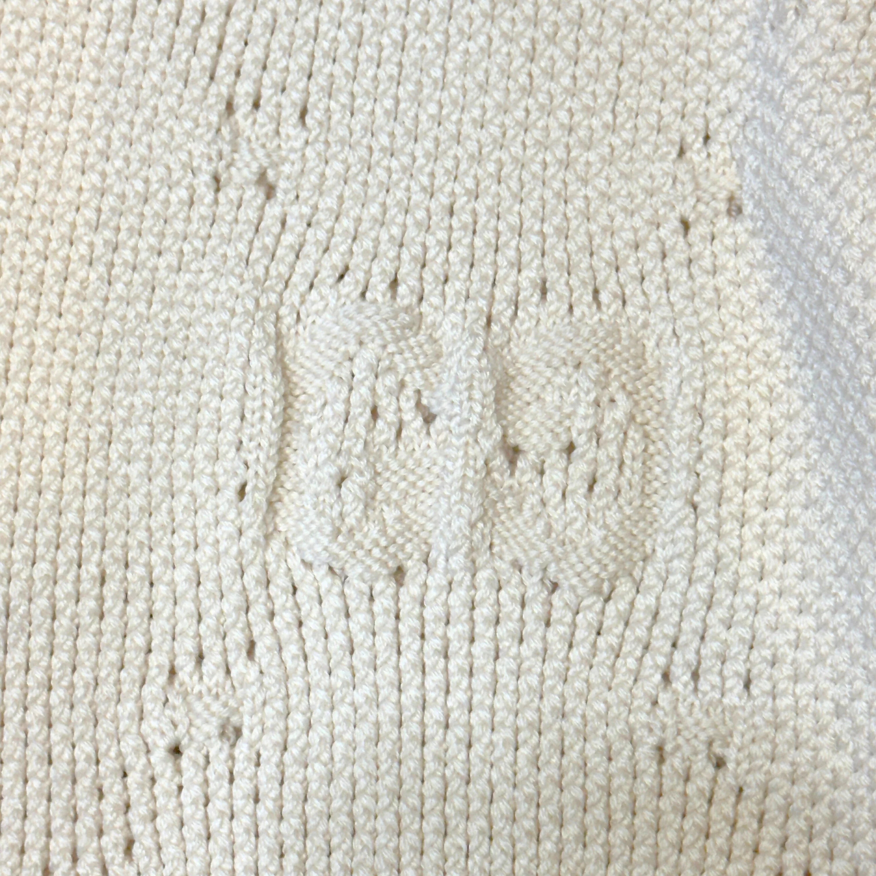 Gucci Striped Knit Cardigan Wool White Large - Lost Designer