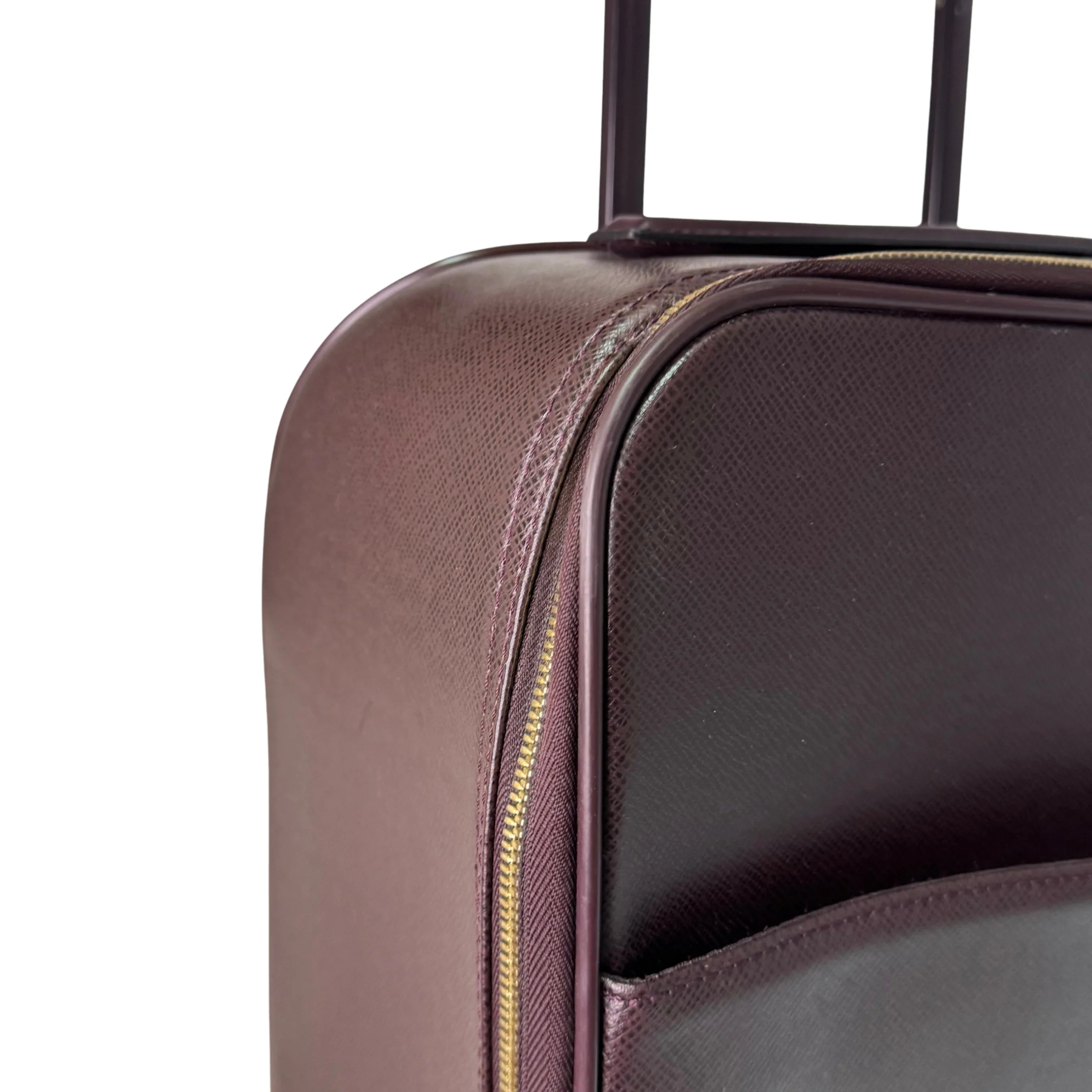 Louis Vuitton Pegase 45 Luggage Bag Leather Burgundy - Lost Designer